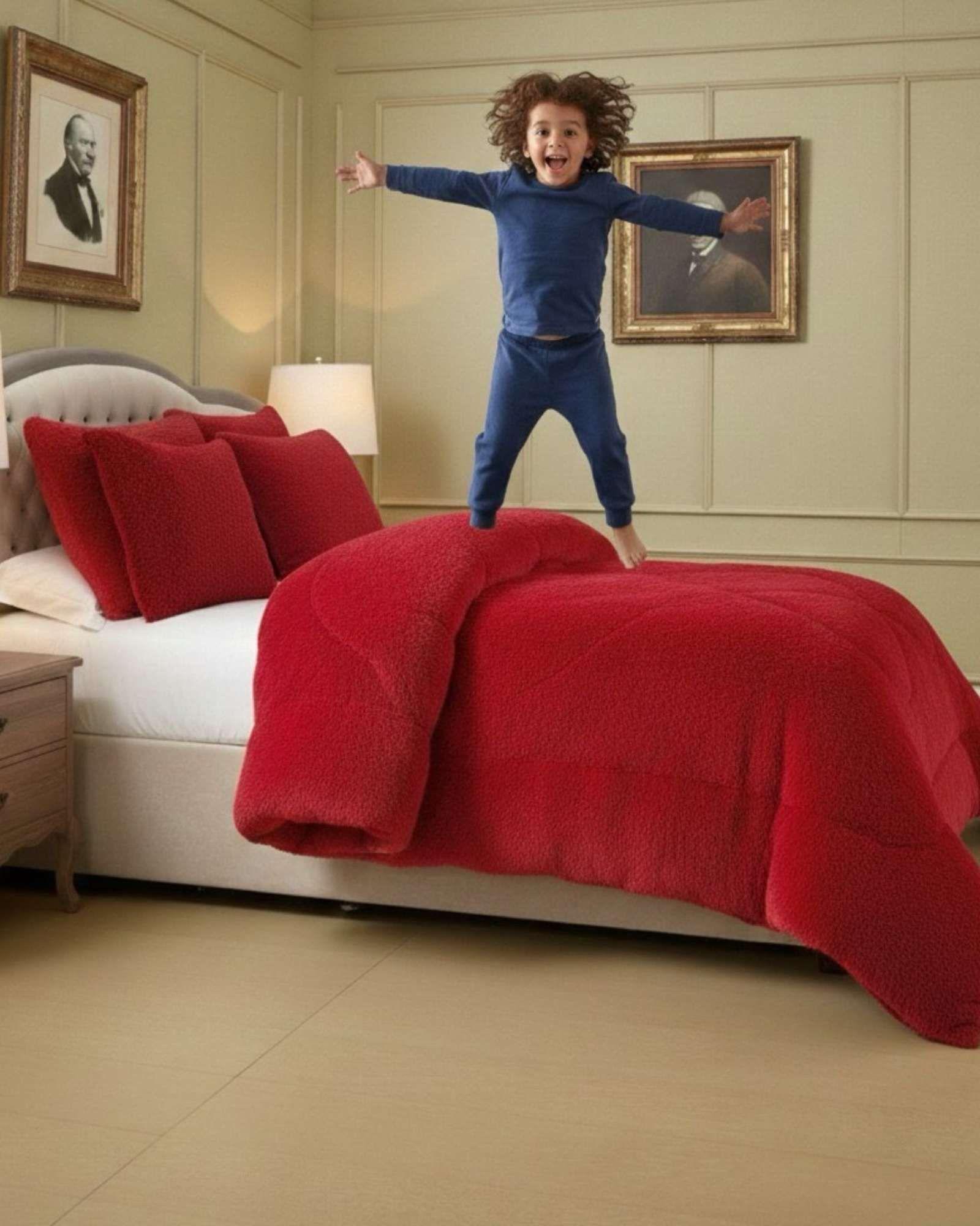 Cubrecama Otoño Invierno Chiporro Peludo Premium King 250 cm x 270 cm A93-4