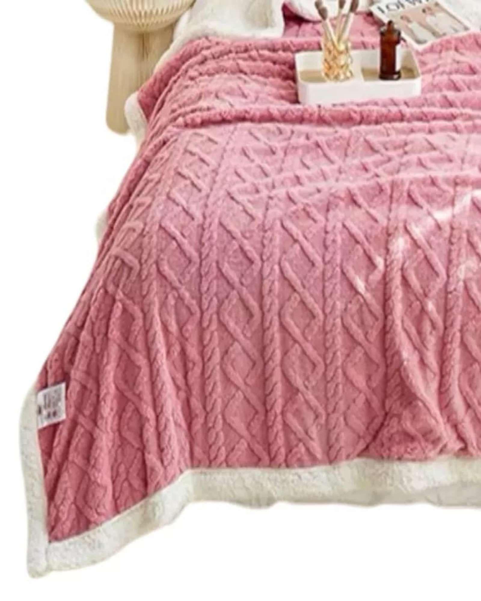 Frazada Invierno Trenzada 2 Plazas 230x200 cm 07-2