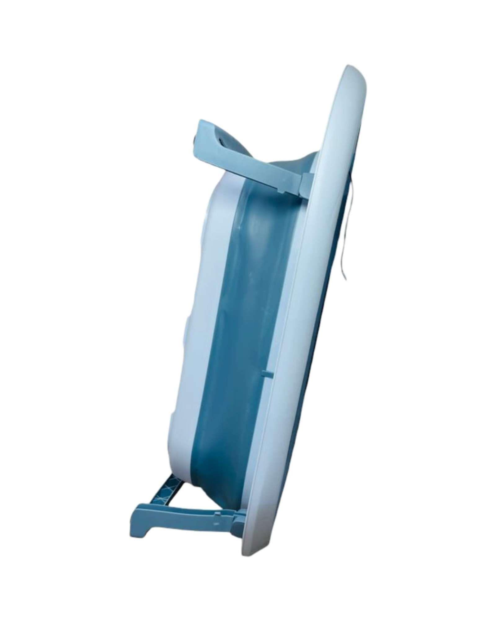 BAÑERA PLEGABLE CON ACCESORIOS PARA BEBES AZUL-3