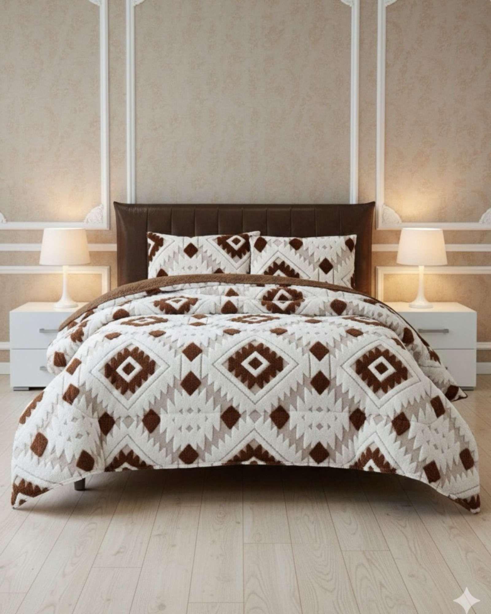 Cubrecama Chiporro Diseño jacquerd Suave y Abrigador King A42-2