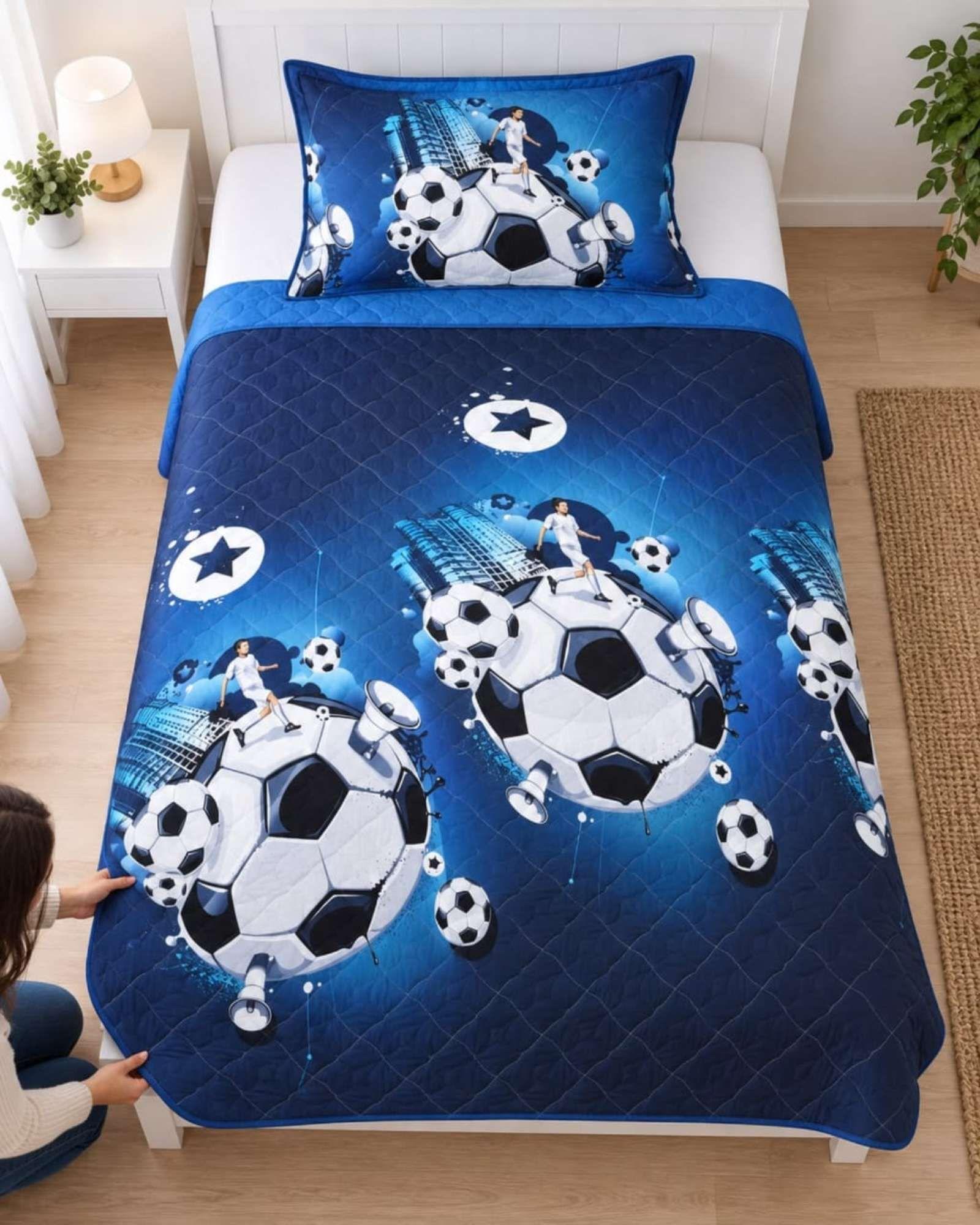 Cubrecama Quilt de Plaza y Media Con Funda De Almohada C9-3