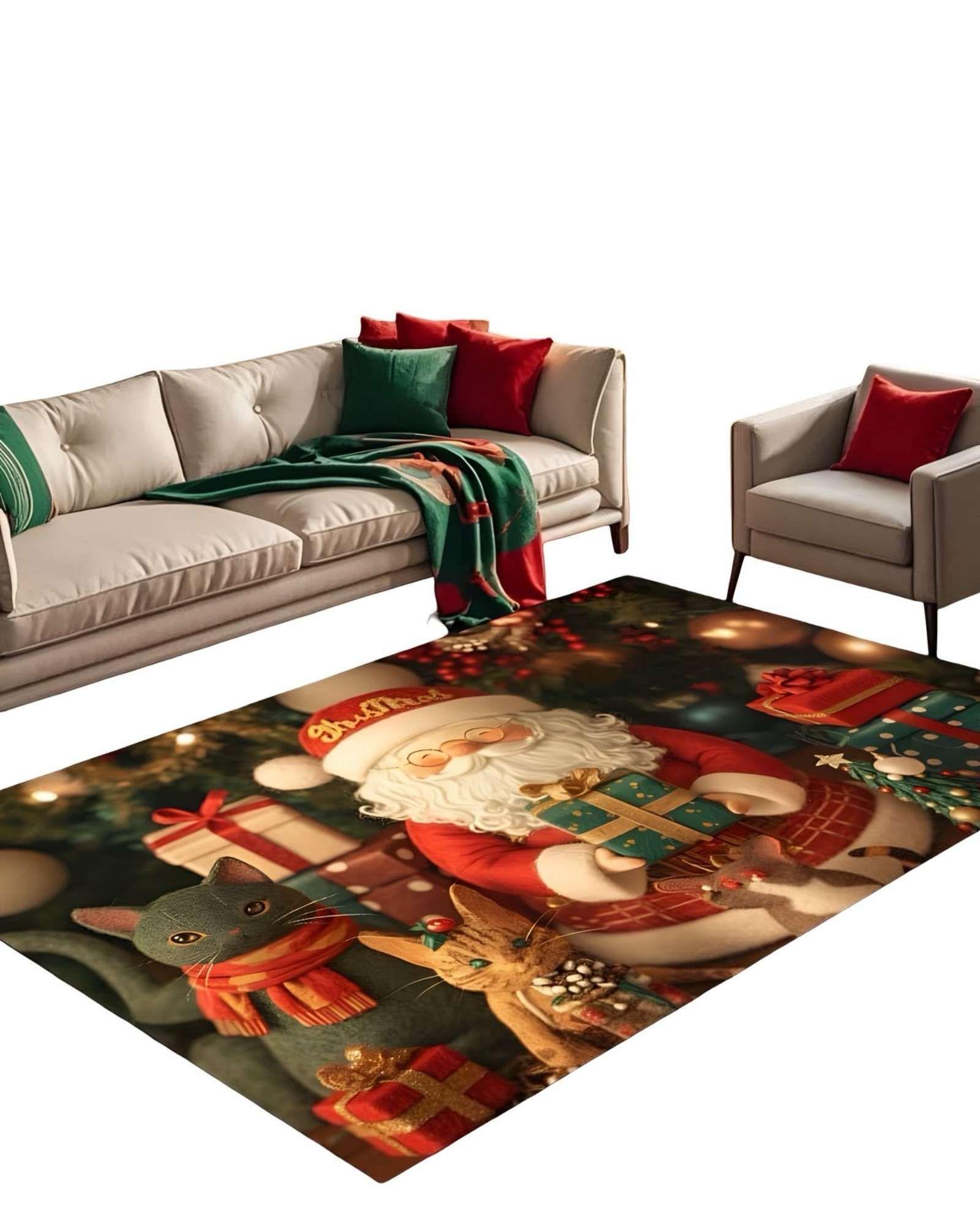 ALFOMBRA NAVIDAD PARA LIVING O COMEDOR 300cm  x 200cm A07-0