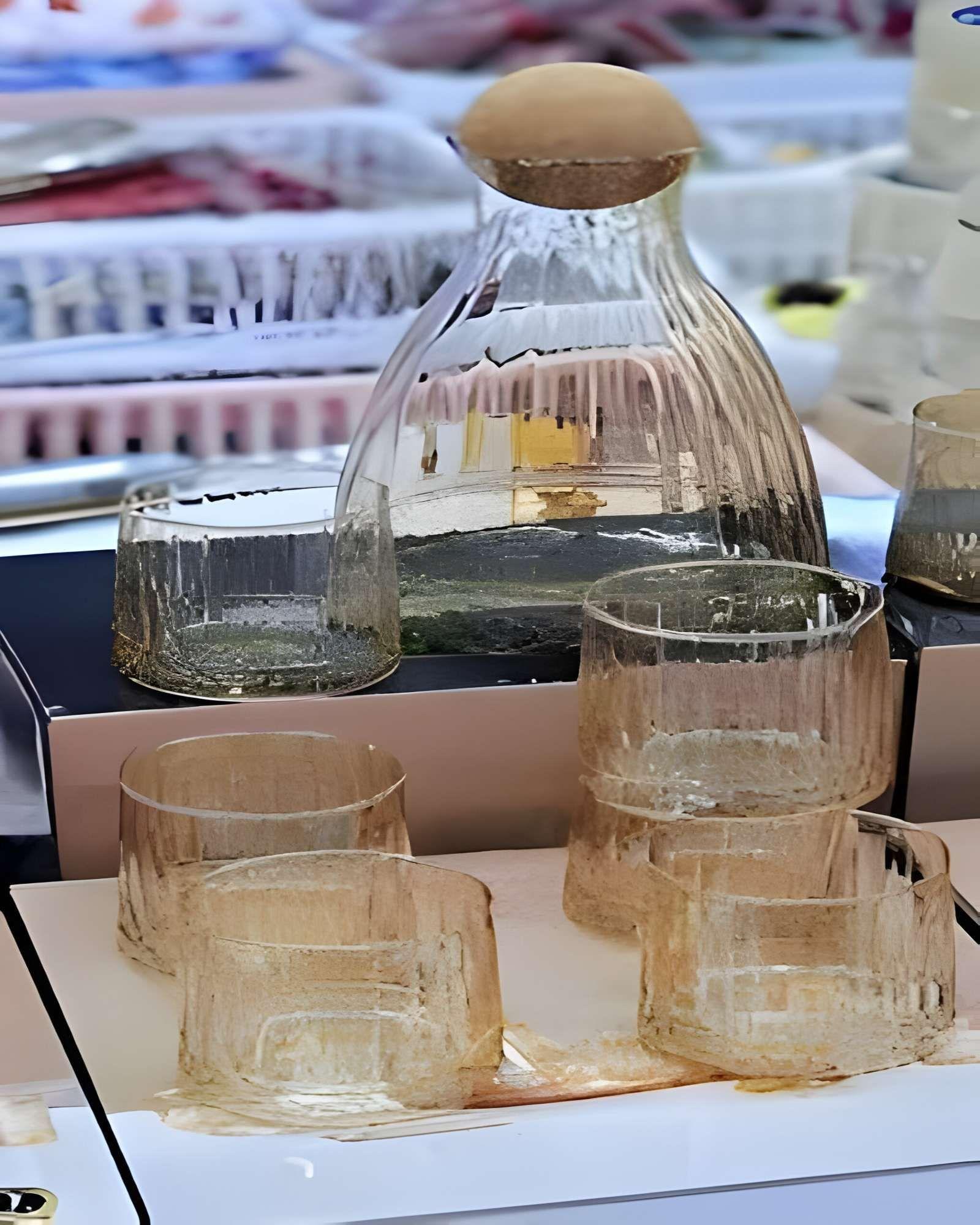 JUEGO DE JARRA MAS 6 VASOS AMBAR-2