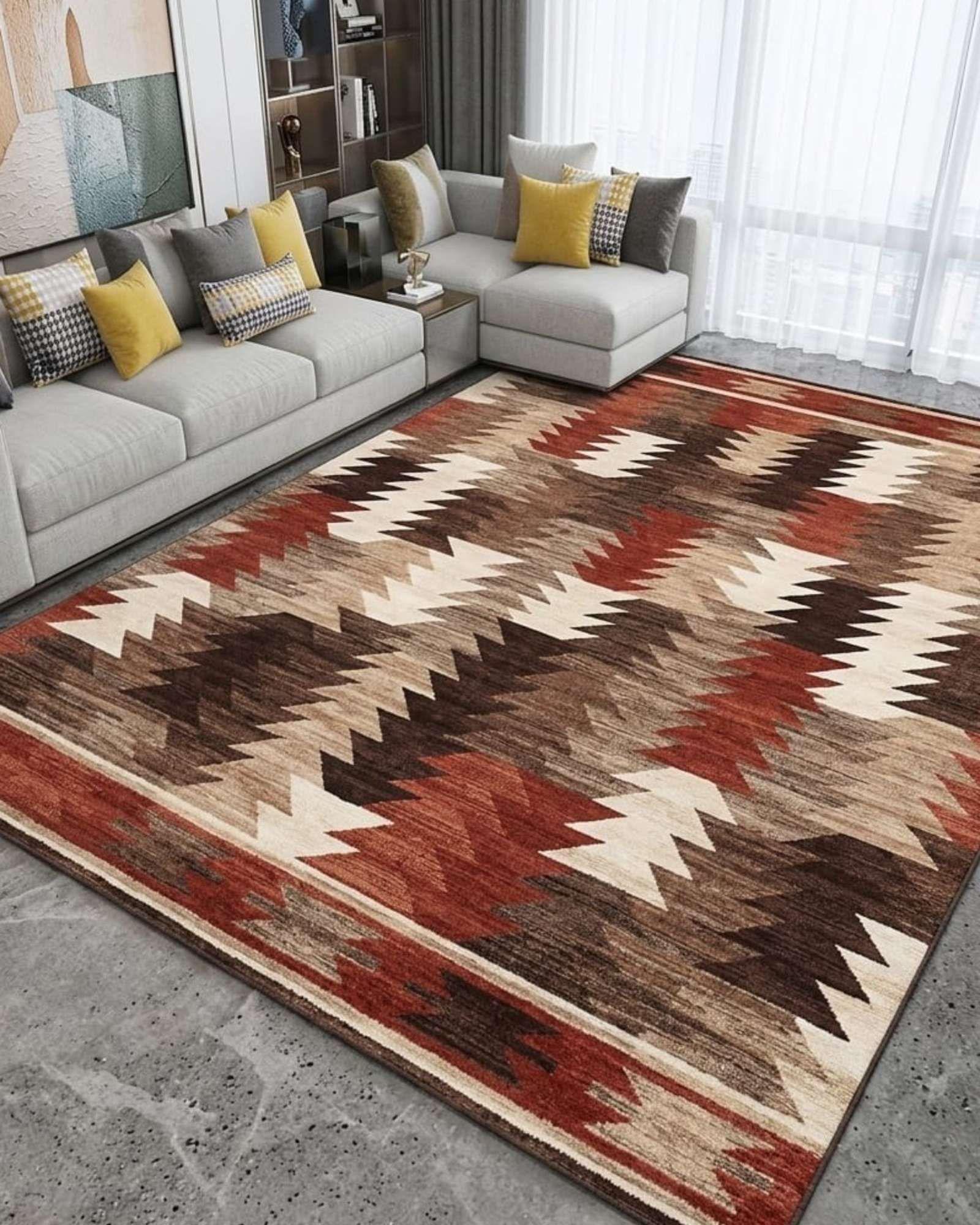 ALFOMBRA PARA LIVING ANTIDESLIZANTE CON DISEÑOS 3D -3