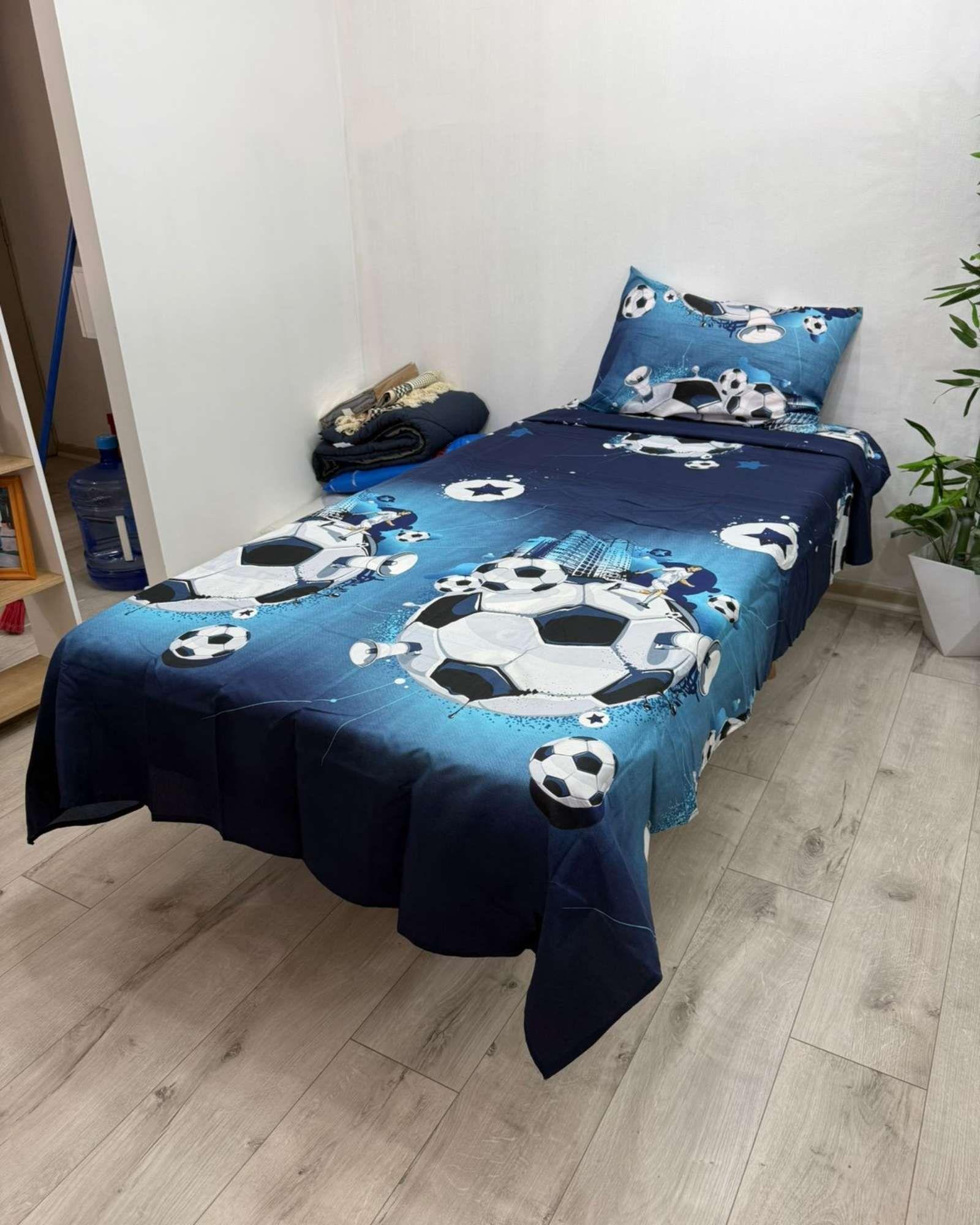 Juego de Sábanas Infantiles Pasión Futbolera Plaza y Media-2