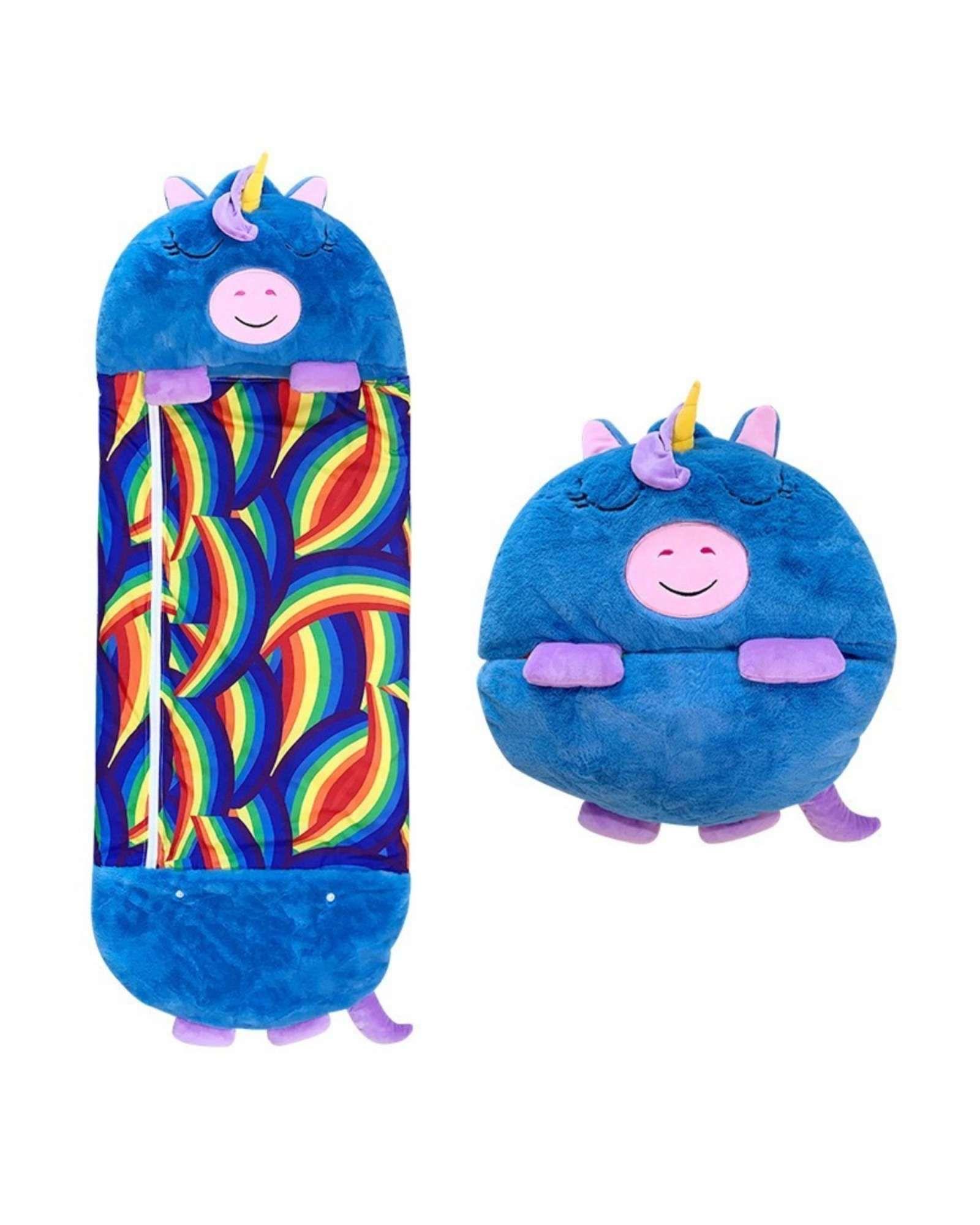 SACO PARA DORMIR PARA NIÑO O NIÑA UNICORNIO AZUL-3