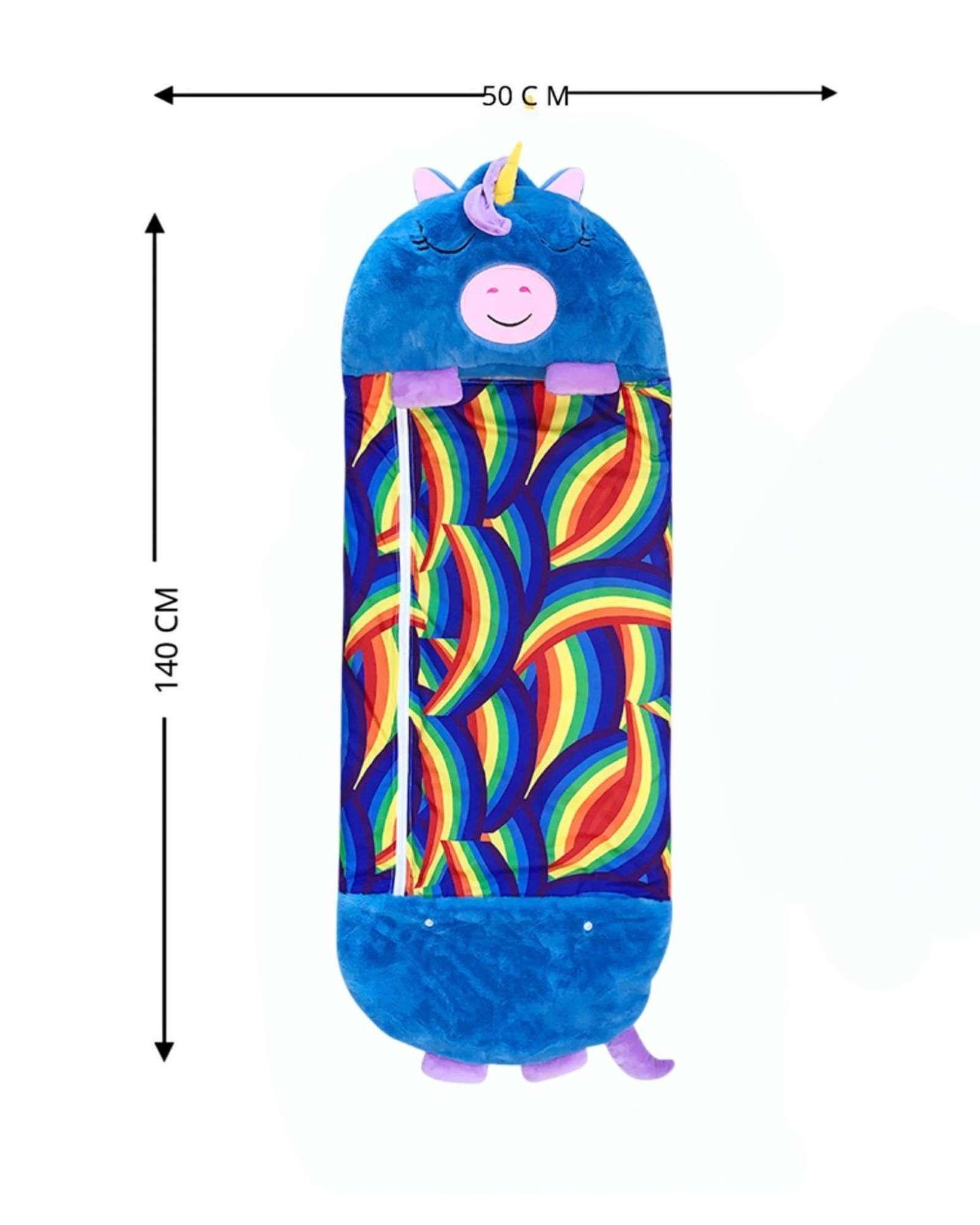 SACO PARA DORMIR PARA NIÑO O NIÑA UNICORNIO AZUL-4