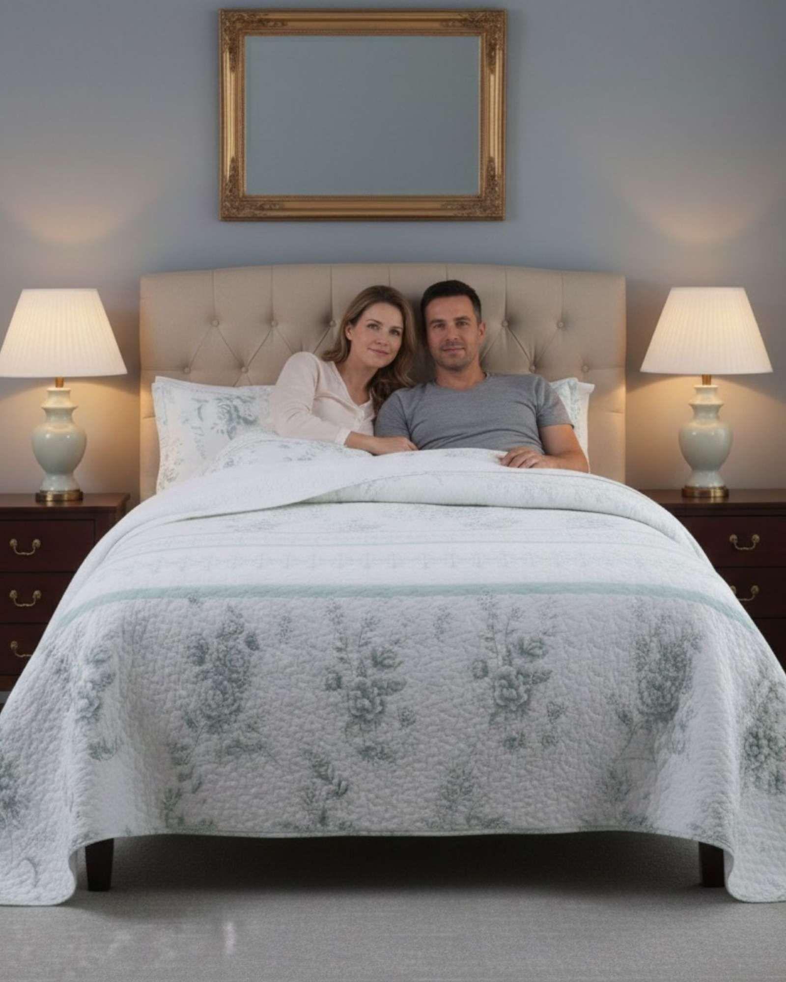 CUBRECAMA QUILT CON SHERPA 2 PLAZA 230 CM X 250 CM B09-2