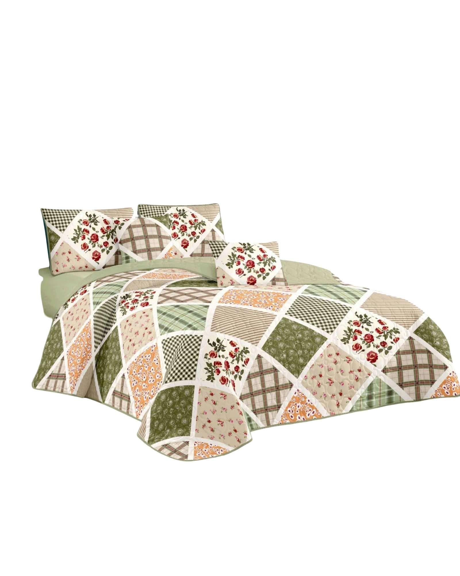 CUBRECAMA QUILT PRIMAVERA VERANO PLAZA Y MEDIA D9-0