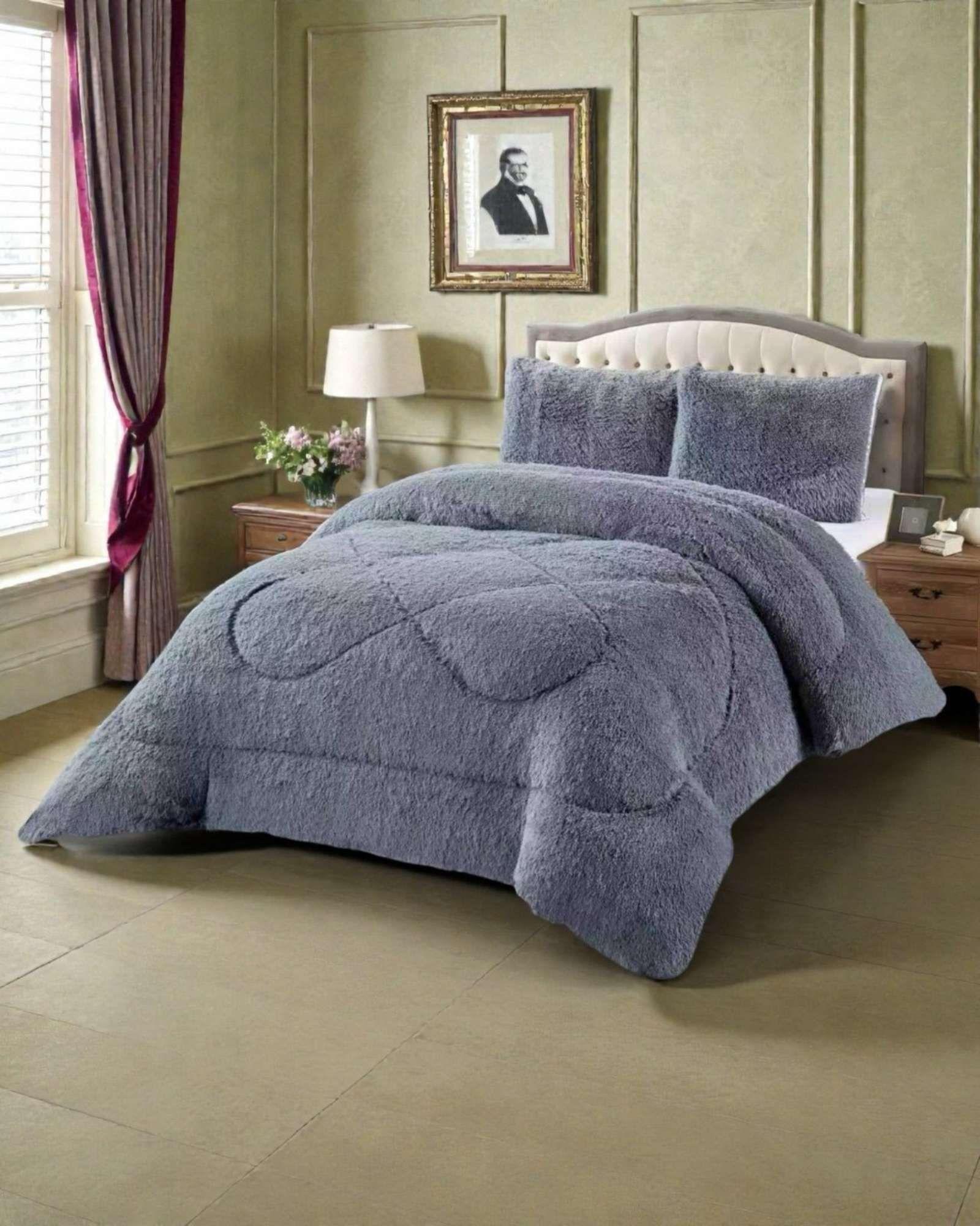 Cubrecama Otoño Invierno Chiporro Peludo Premium 2 Plazas  A69-3