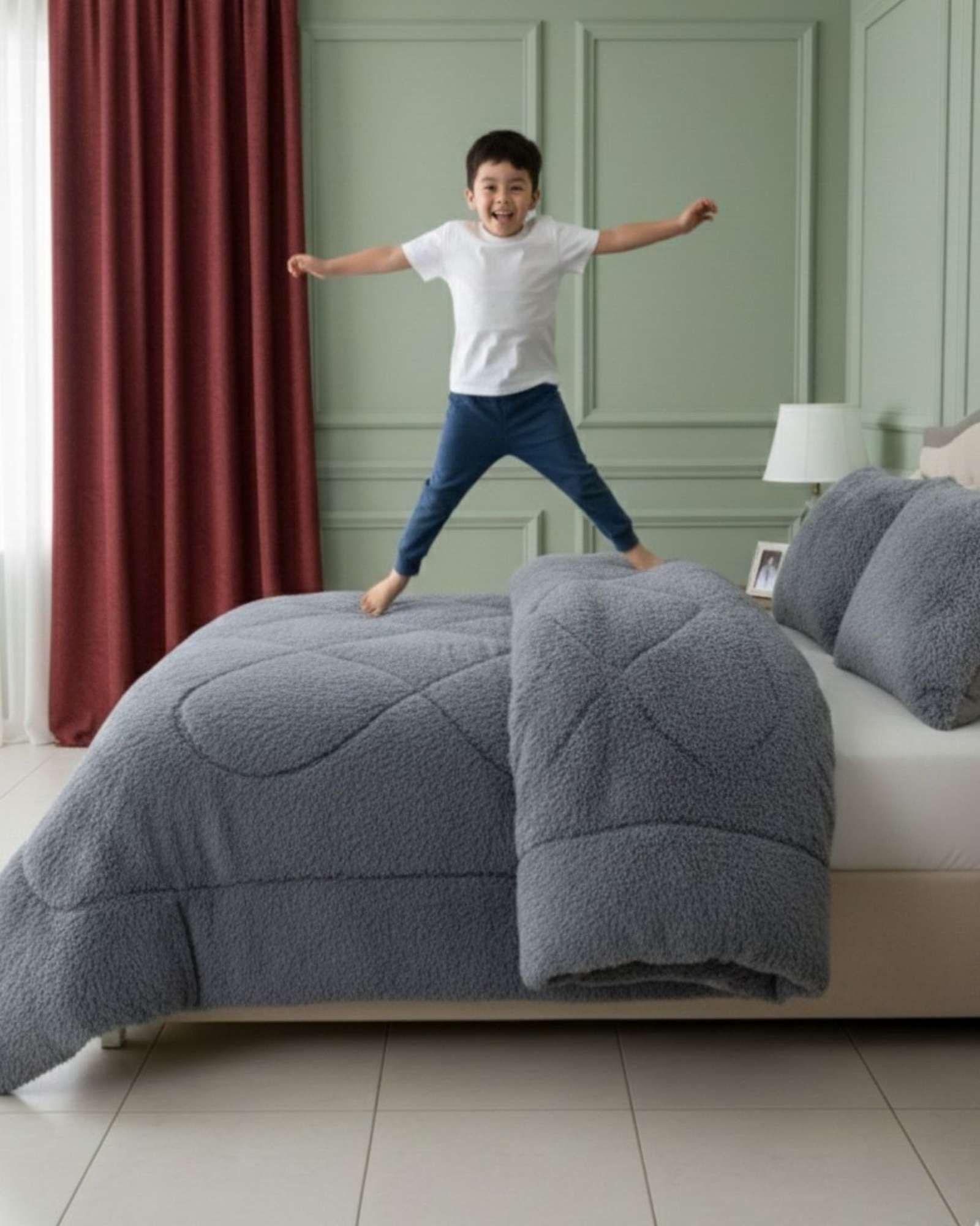 Cubrecama Otoño Invierno Chiporro Peludo Premium 2 Plazas  A69-4