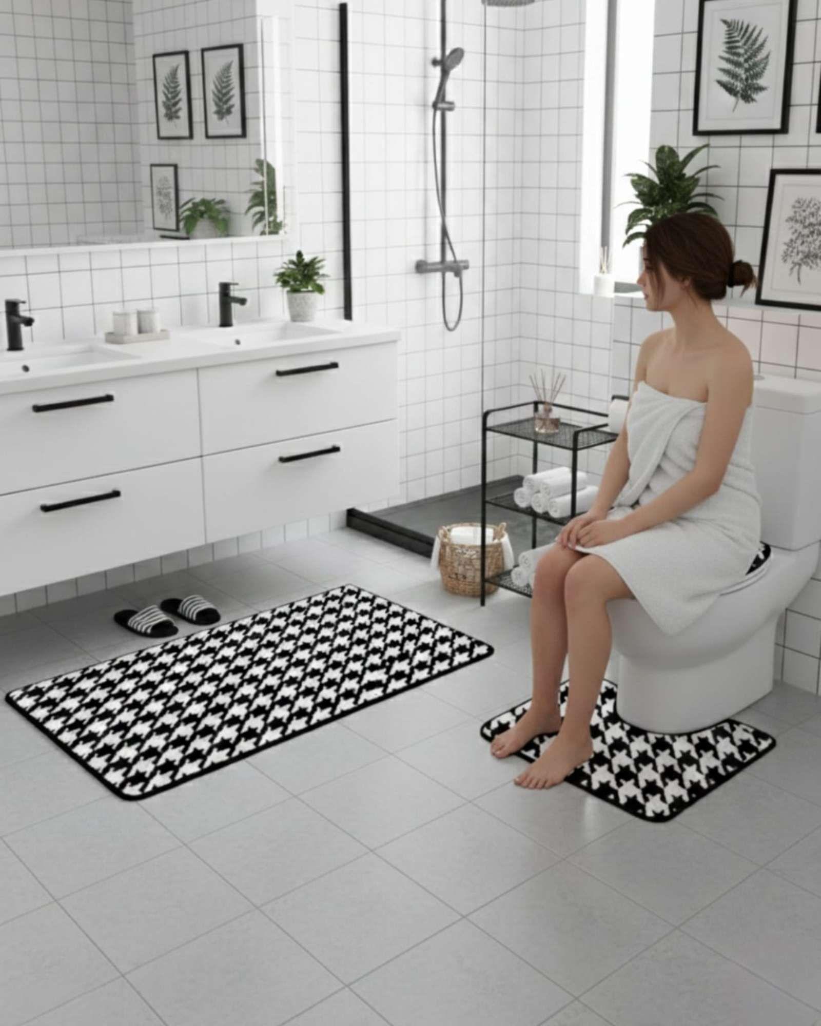 SET DE BAÑO 3 PIEZAS PREMIUM DISEÑOS EXCLUSIVOS Y TEXTURA ULTRA SUAVE A2-4