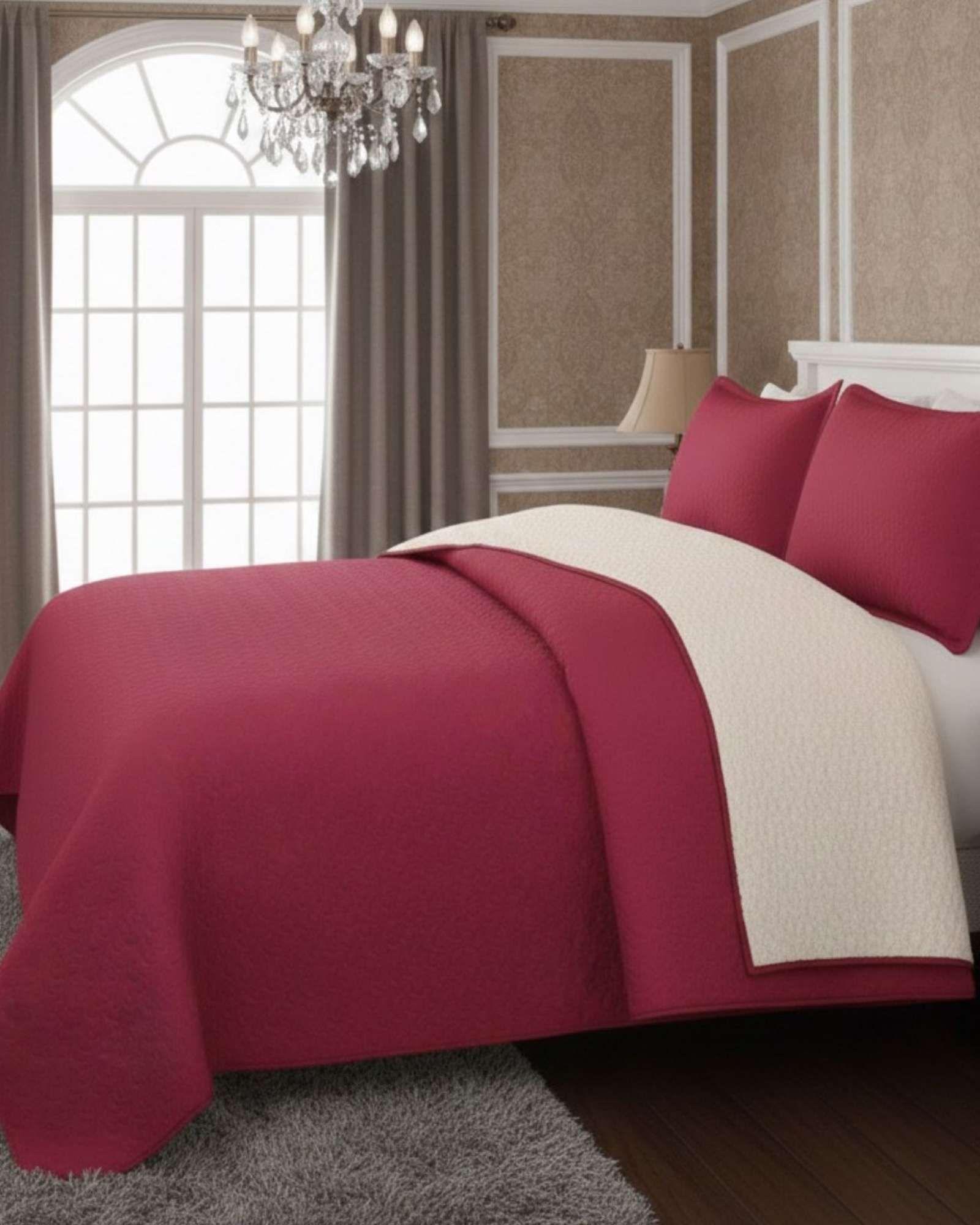 COBERTOR COLCHA QUILT SHERPA KING MEDIDA 250X270 CM C11-3