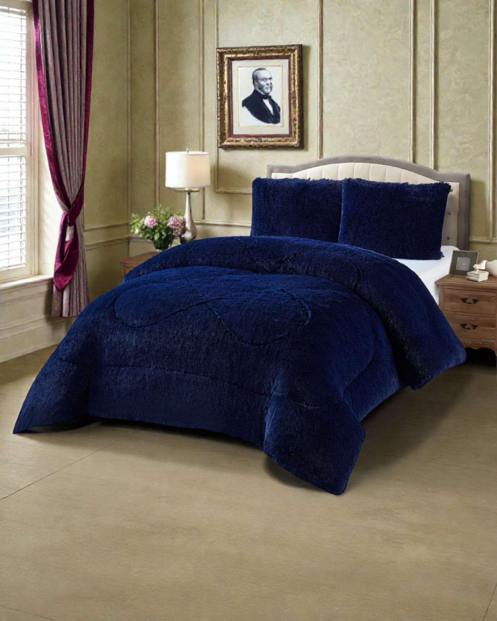 Cubrecama Otoño Invierno Chiporro Peludo Premium King 250 cm x 270 cm A81-3