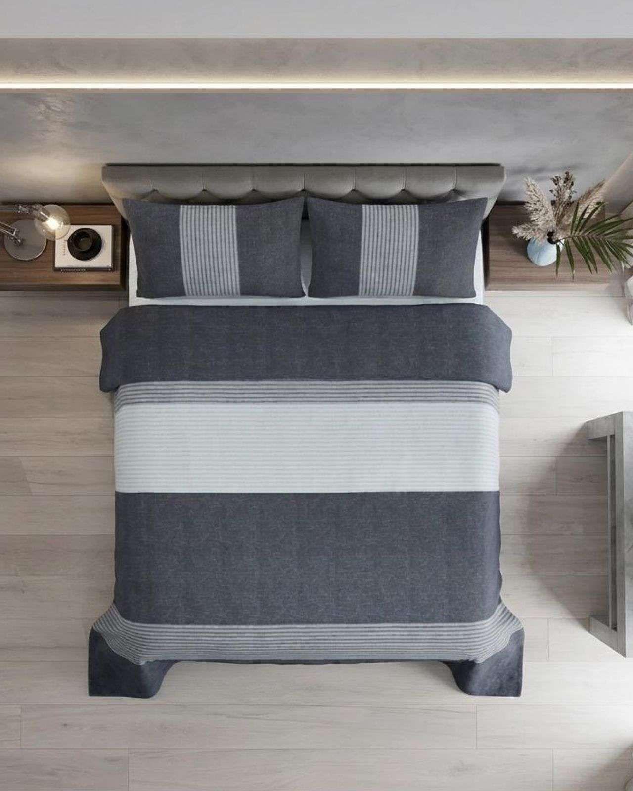 Juego de Sábanas De Polar Térmicas Invierno 2 plaza Diseño Moderno A6-3