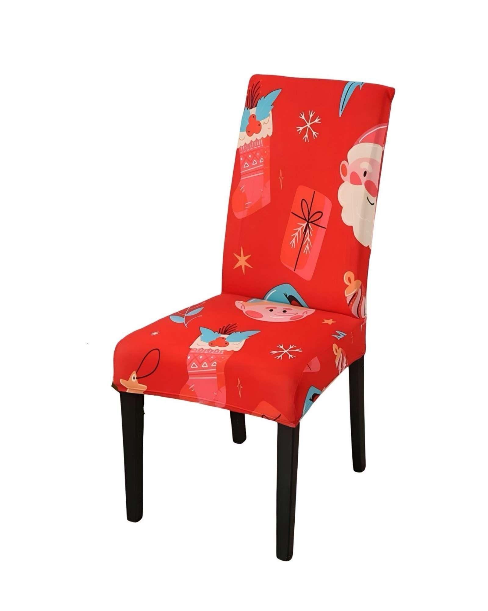 SET DE 6 FUNDAS PARA SILLAS DISEÑO NAVIDAD R14-3