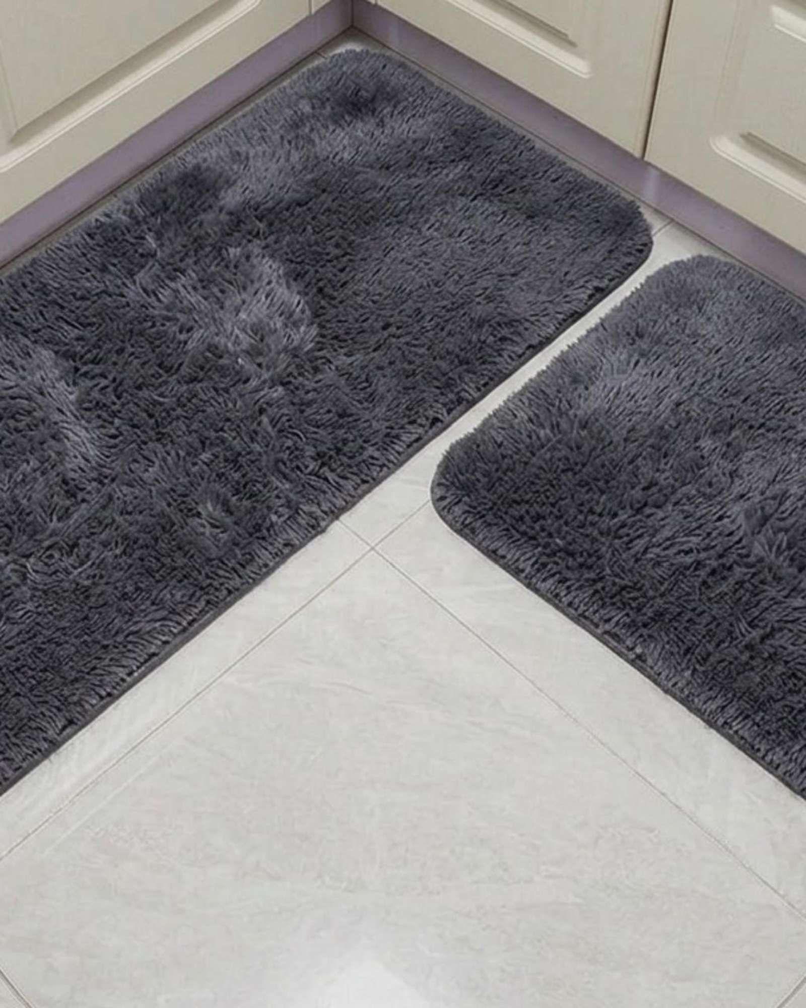 Set de Alfombras de Cocina Peluda Elegante y Funcional02-3