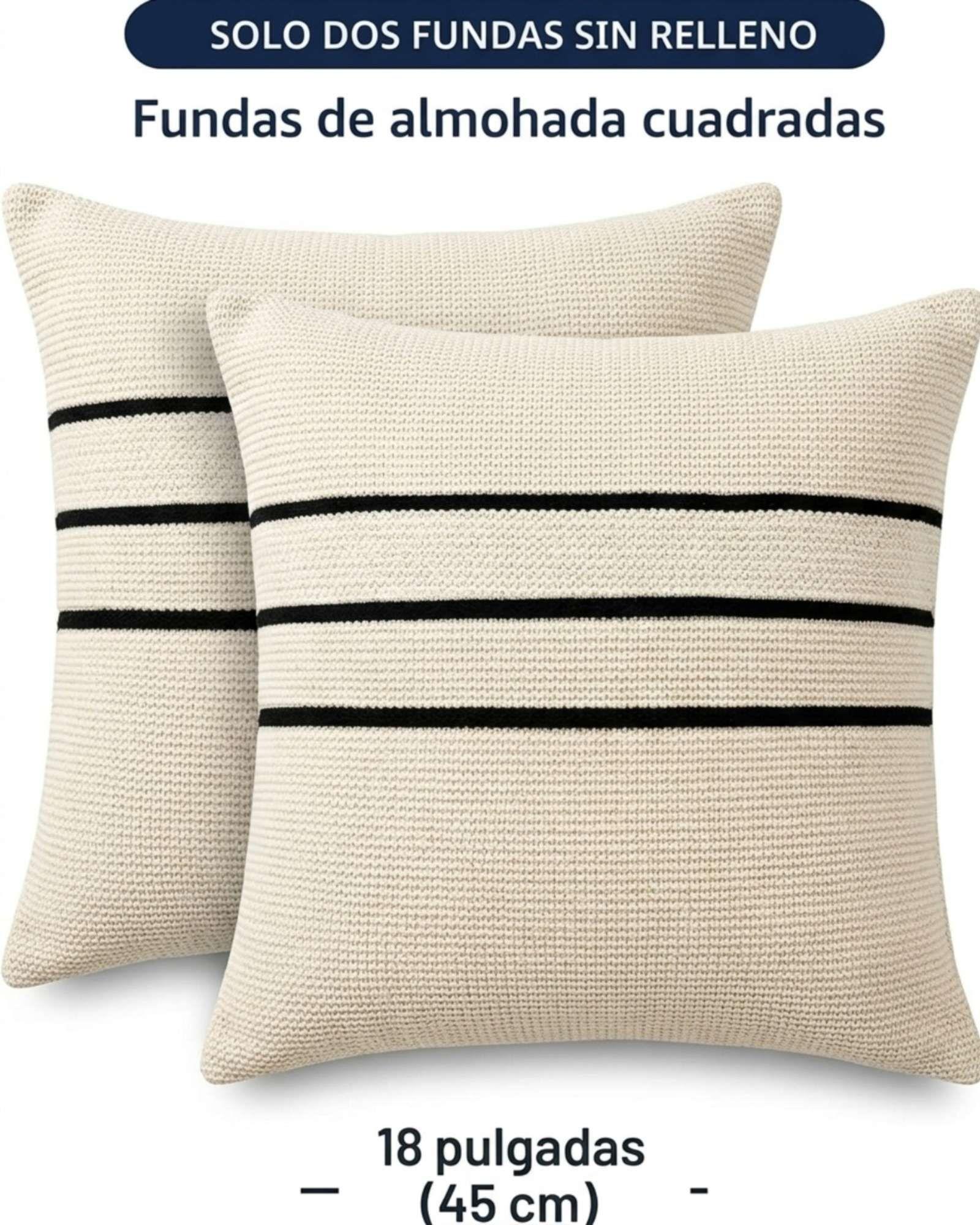 Set de Fundas para Cojines Texturizadas con Franjas 6 unidades-7
