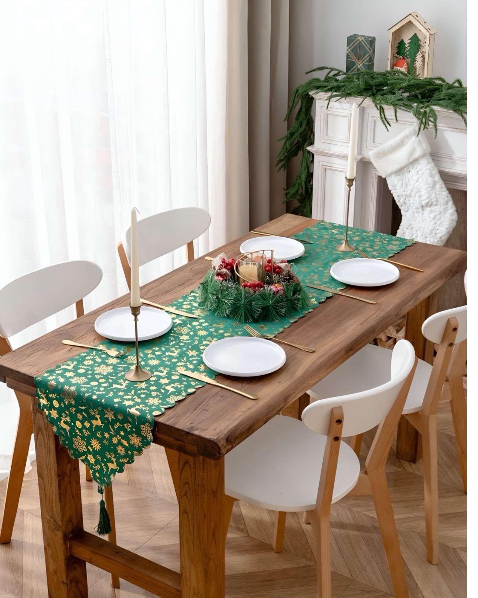 Mantel Camino de mesa diseño navidad 30 x 180 cm 04-2
