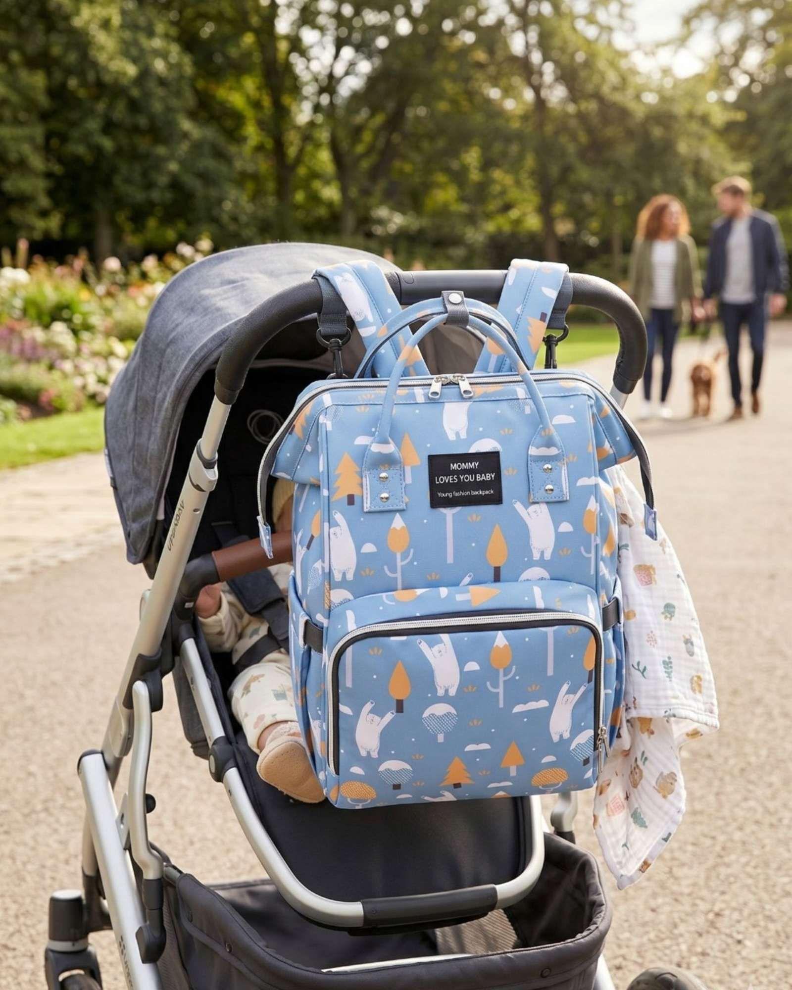 Mochila Maternal Bolso Pañalera Térmica Impermeable Premium 03-0