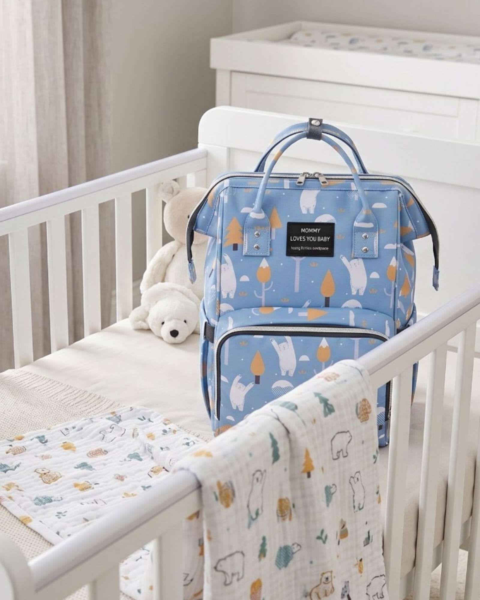 Mochila Maternal Bolso Pañalera Térmica Impermeable Premium 03-1