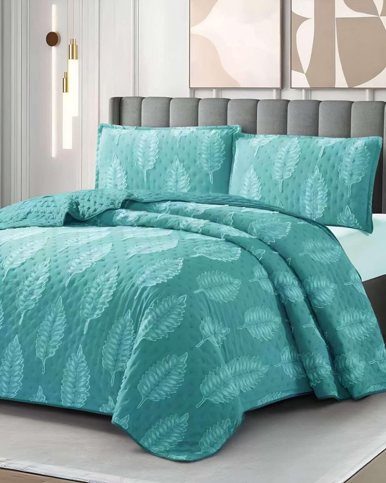 CUBRECAMA QUILT DELGADO TUFTING DE LUJO SUAVE KING T5-3