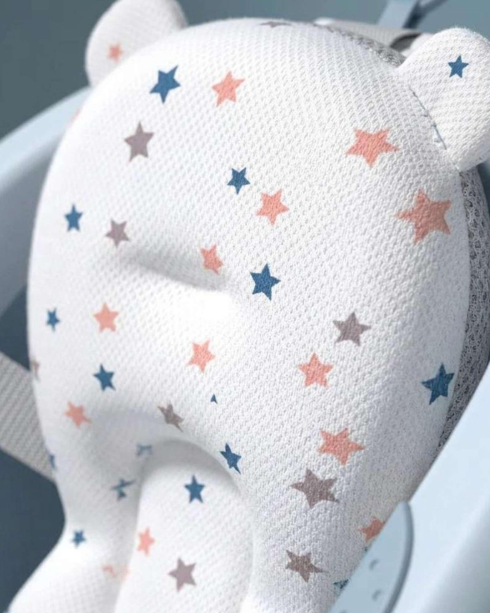 Bañera Plegable Azul Ergonómica para Bebé con Cojín de Seguridad y Termómetro Digital-4