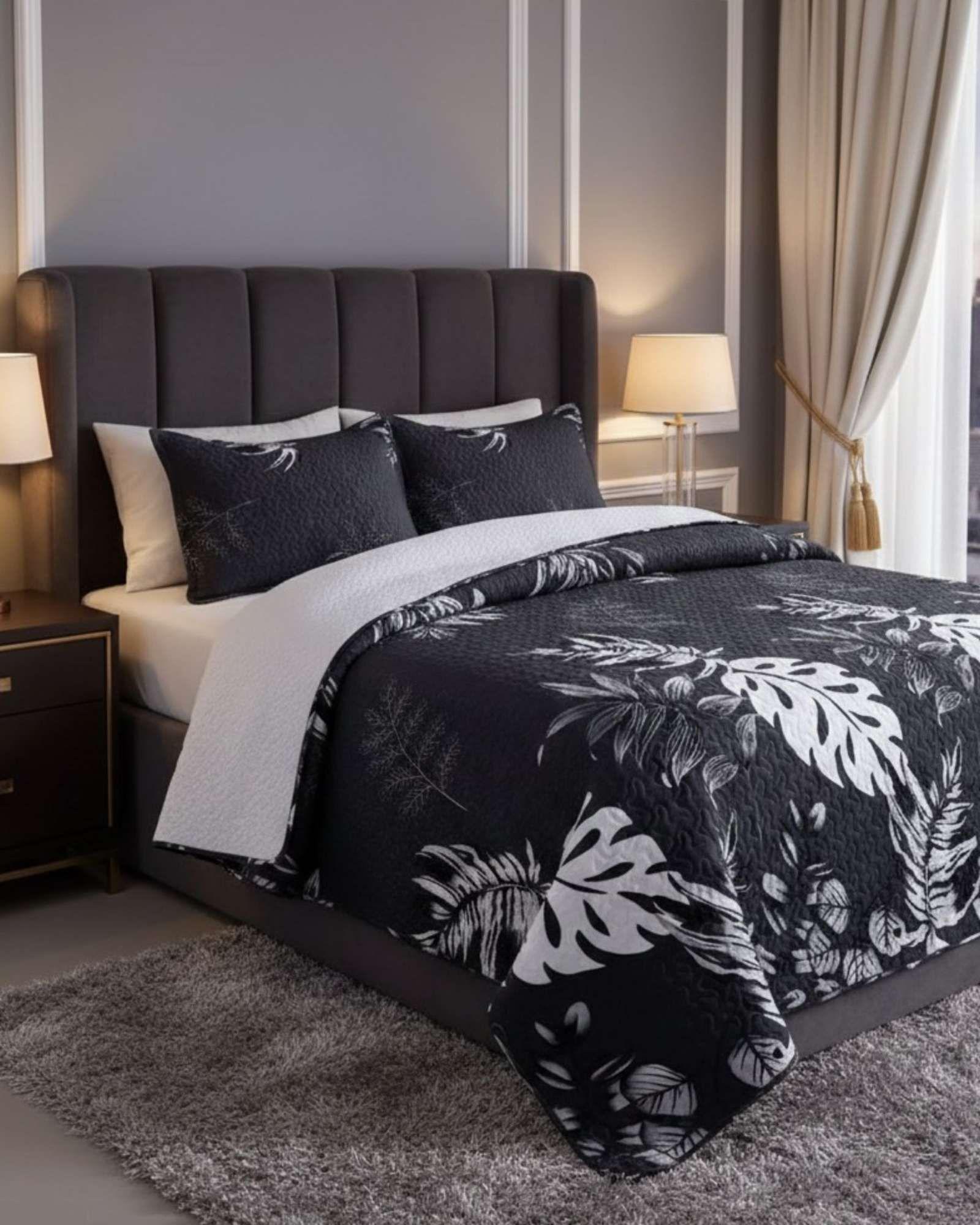 CUBRECAMA QUILT CON SHERPA 2 PLAZA 230 CM X 250 CM B02-2