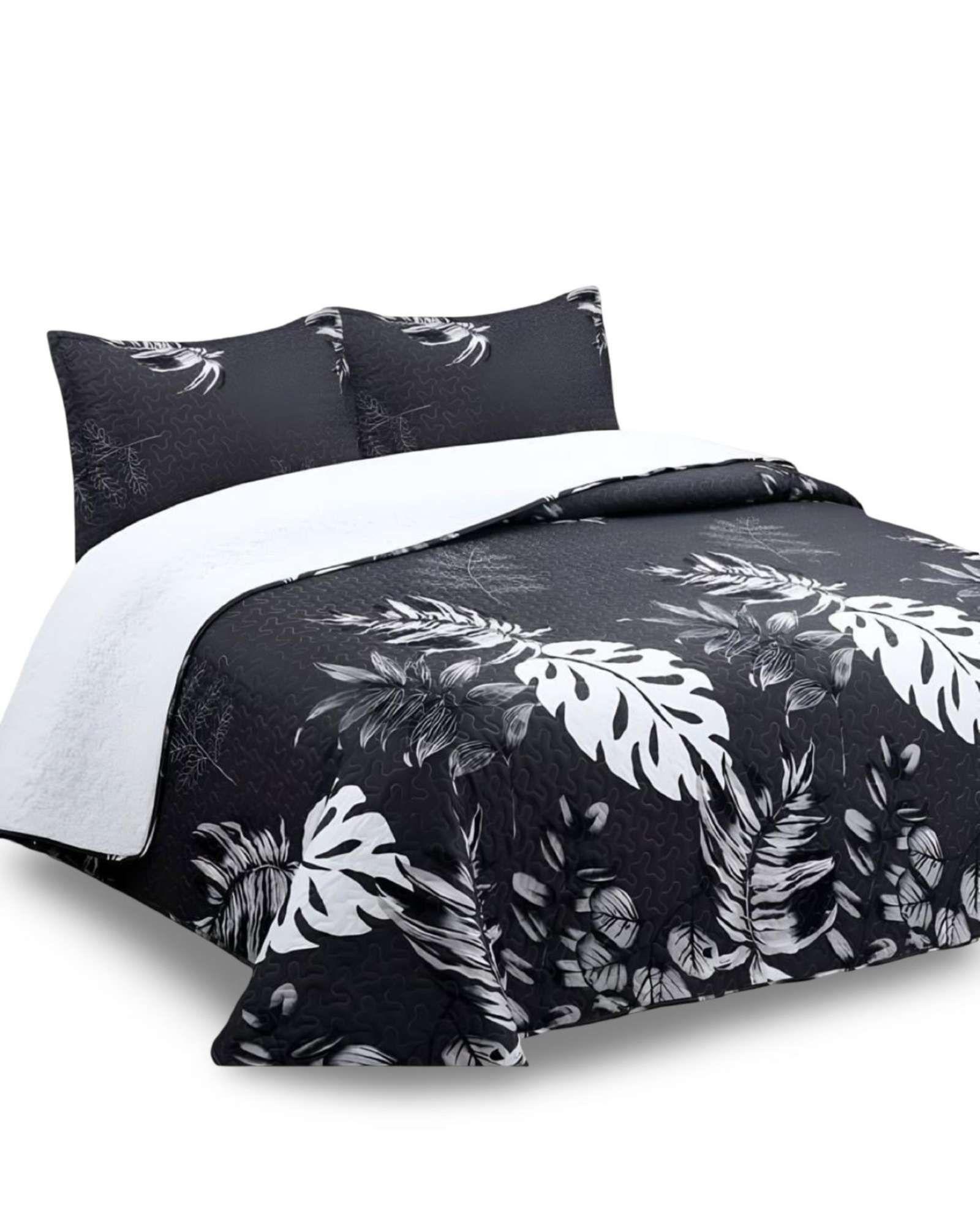 CUBRECAMA QUILT CON SHERPA 2 PLAZA 230 CM X 250 CM B02-4