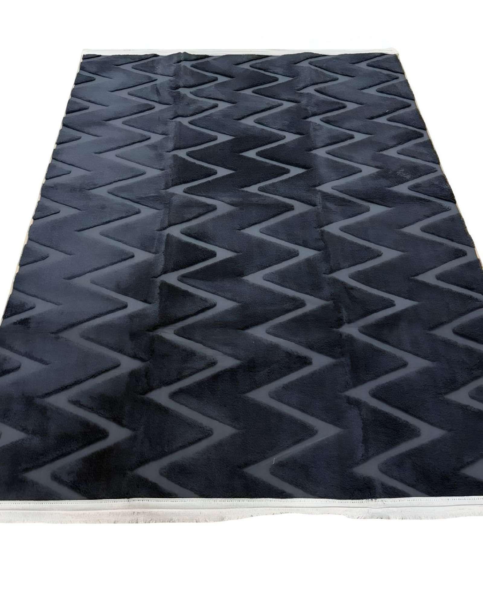 ALFOMBRA JACQUARD TEXTURIZADA CON DISEÑO Y FLECOS 180X200 CM A9-1