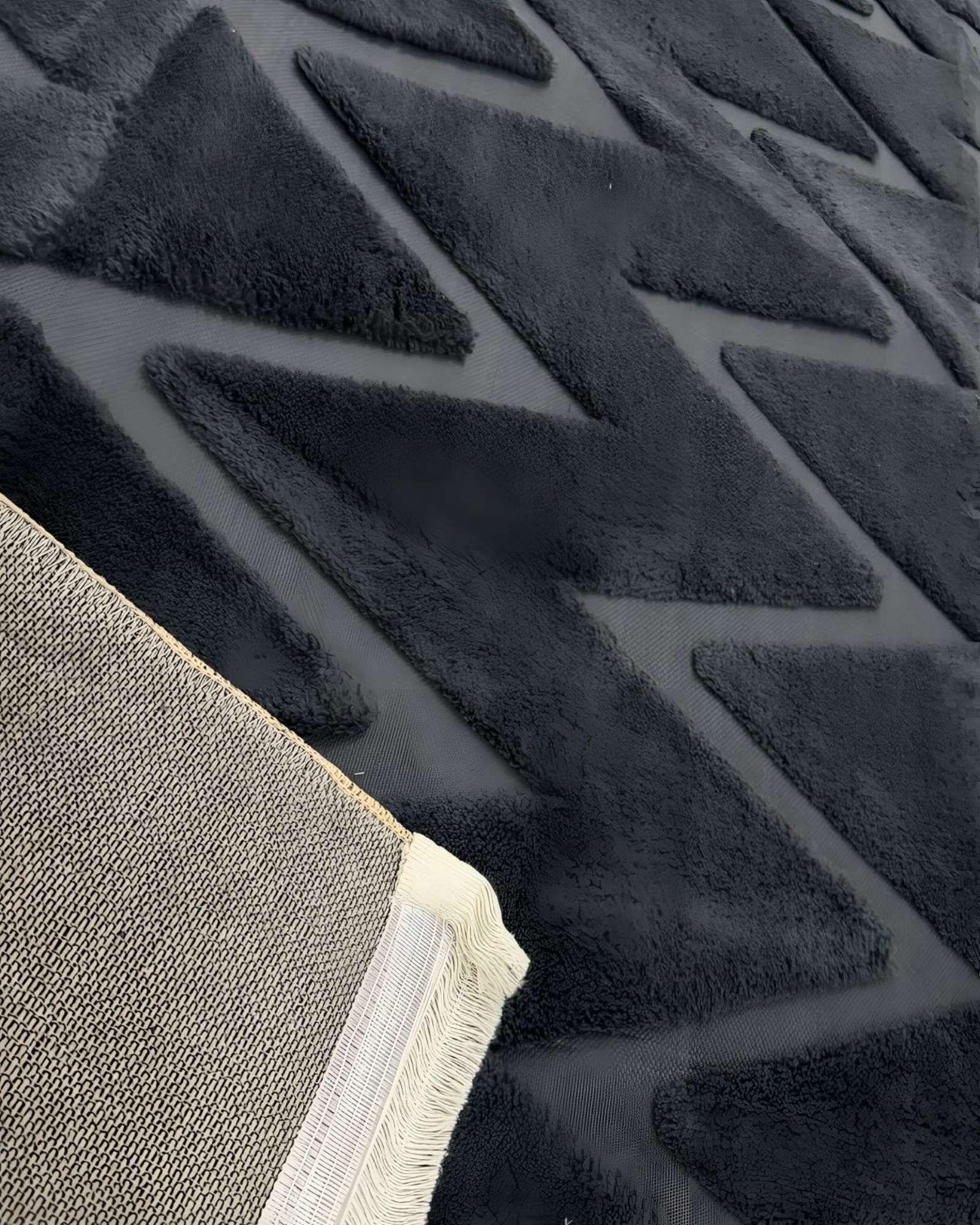 ALFOMBRA JACQUARD TEXTURIZADA CON DISEÑO Y FLECOS 180X200 CM A9-3