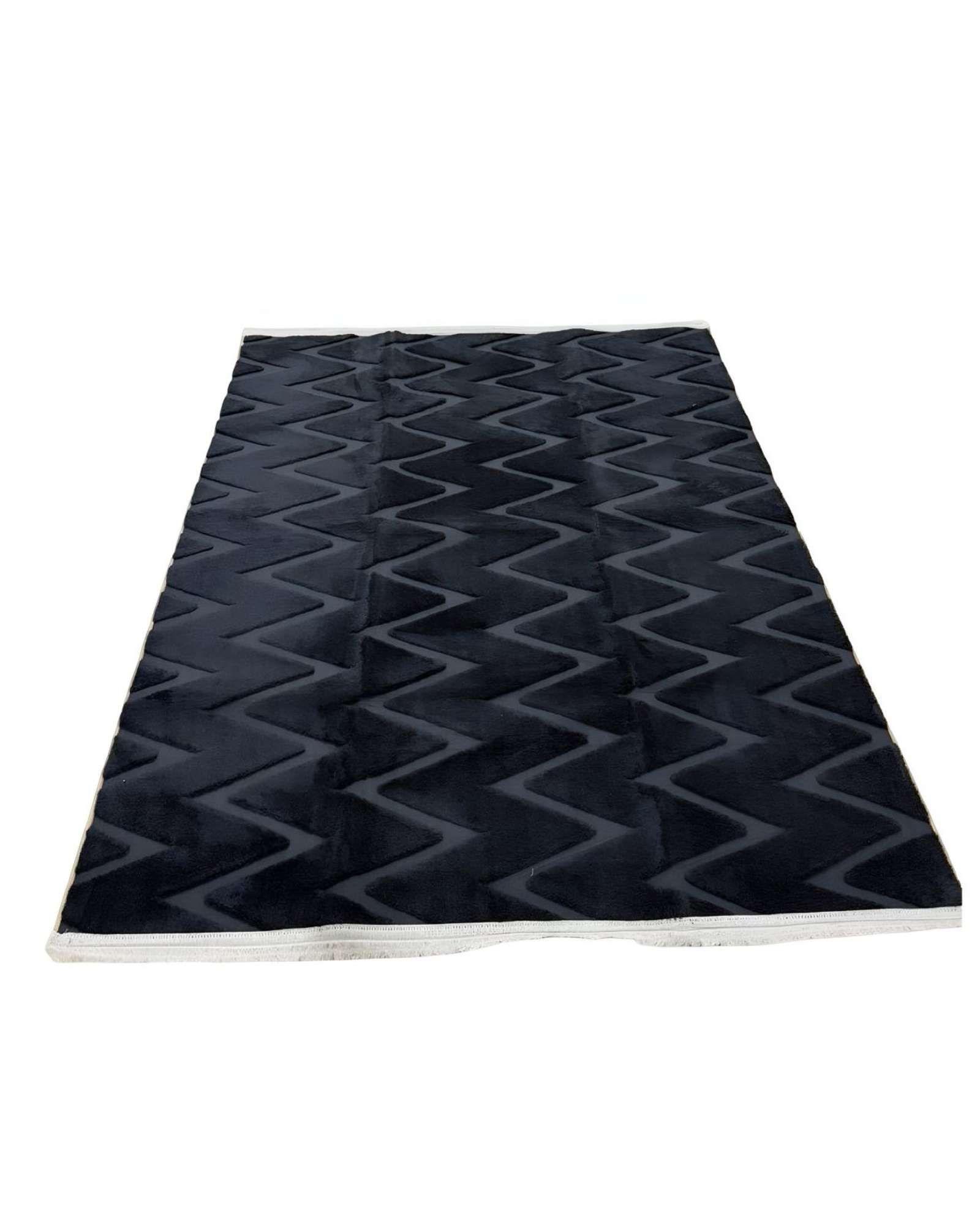 ALFOMBRA JACQUARD TEXTURIZADA CON DISEÑO Y FLECOS 180X200 CM A9-4