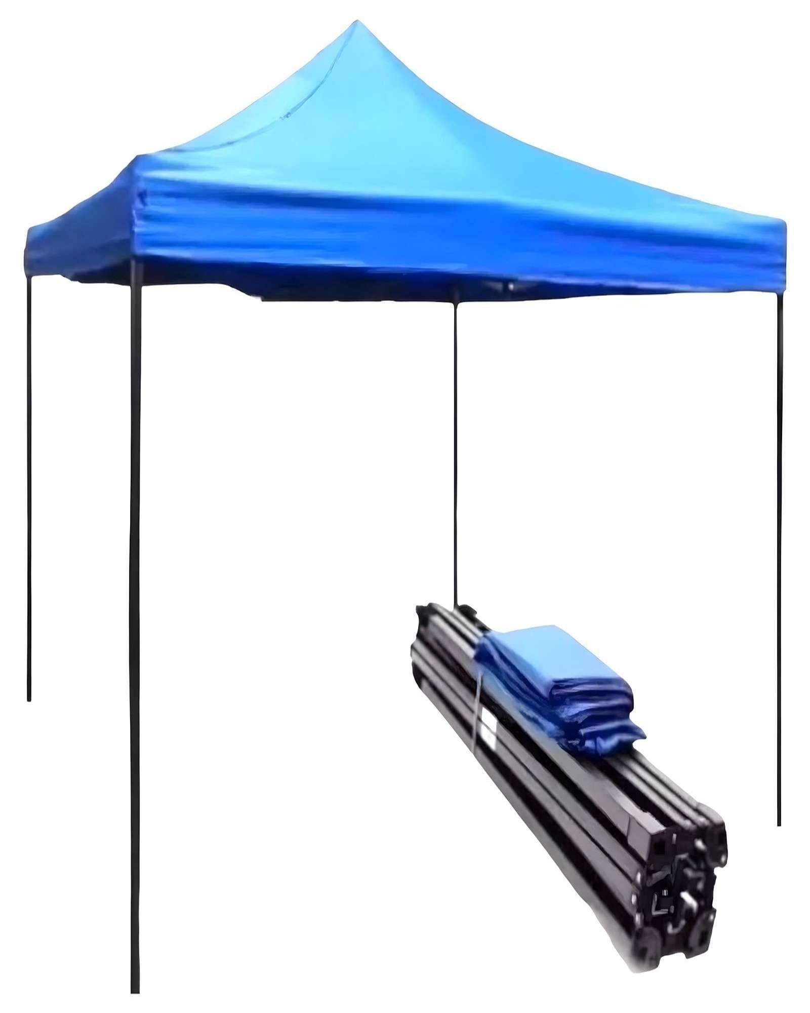 Toldo Carpa Azul Plegable con Filtro Solar UV-2