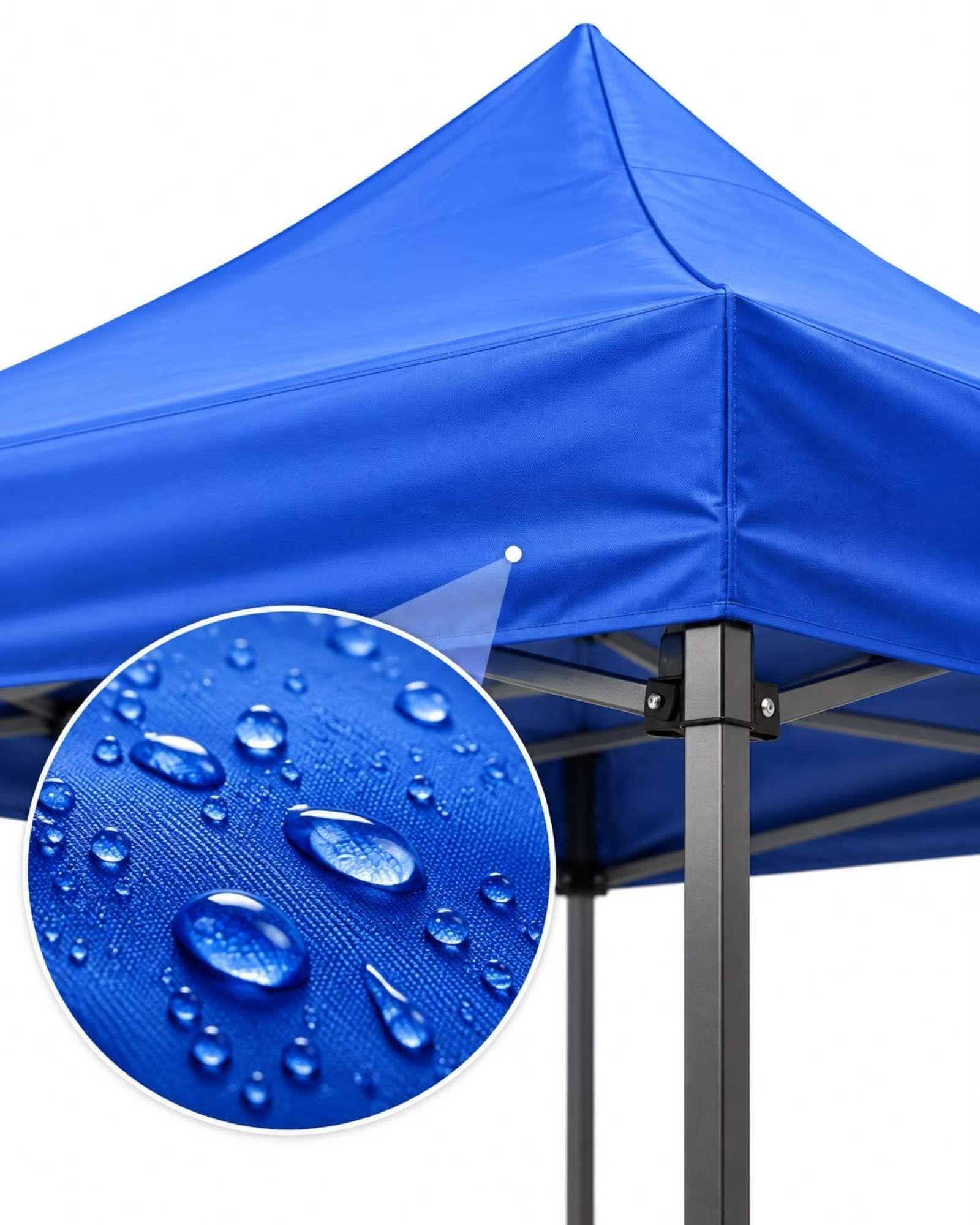Toldo Carpa Azul Plegable con Filtro Solar UV 3x3-5