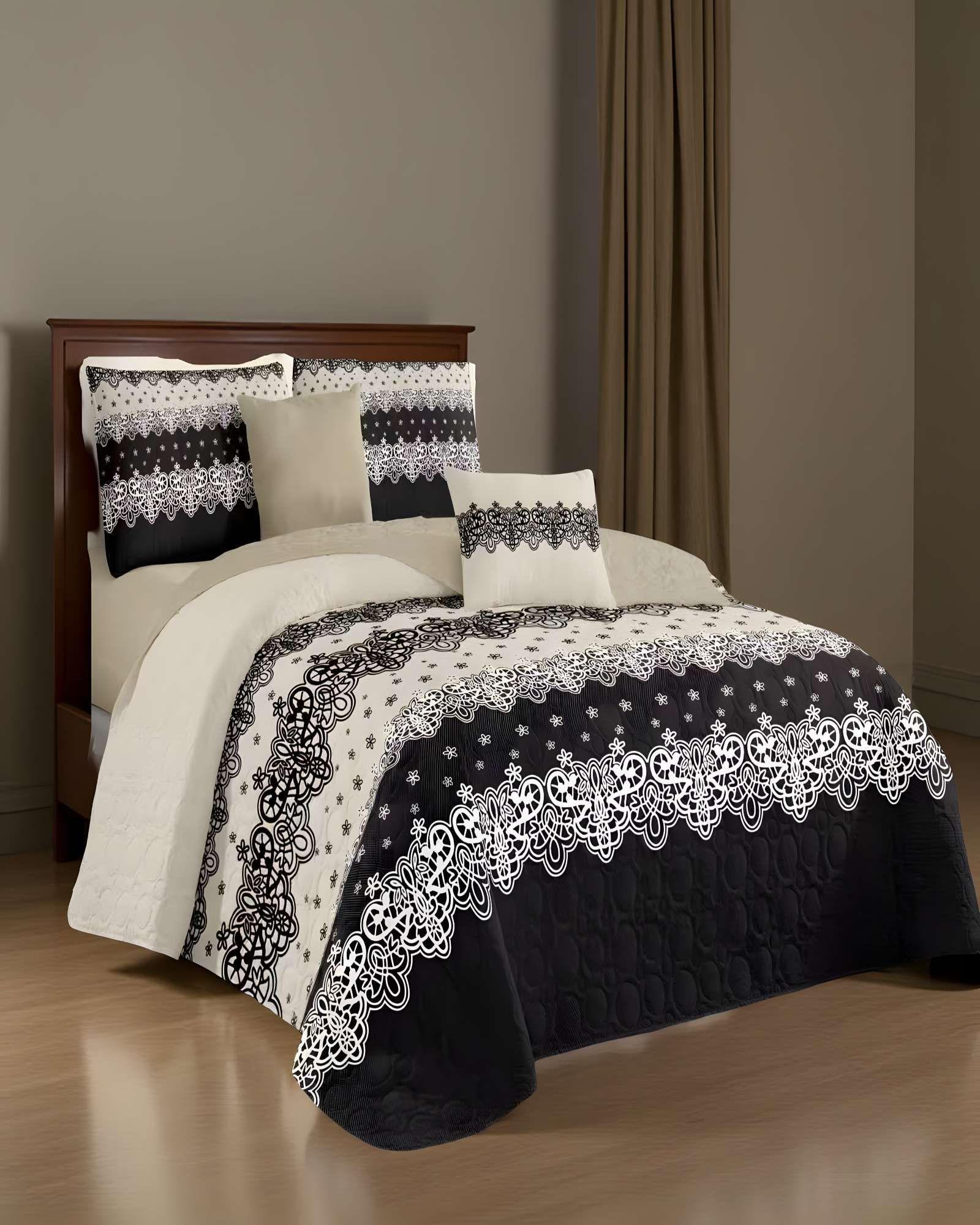 CUBRECAMA CON DISEÑOS ÚNICOS KING 250 X 270 CM P04-3