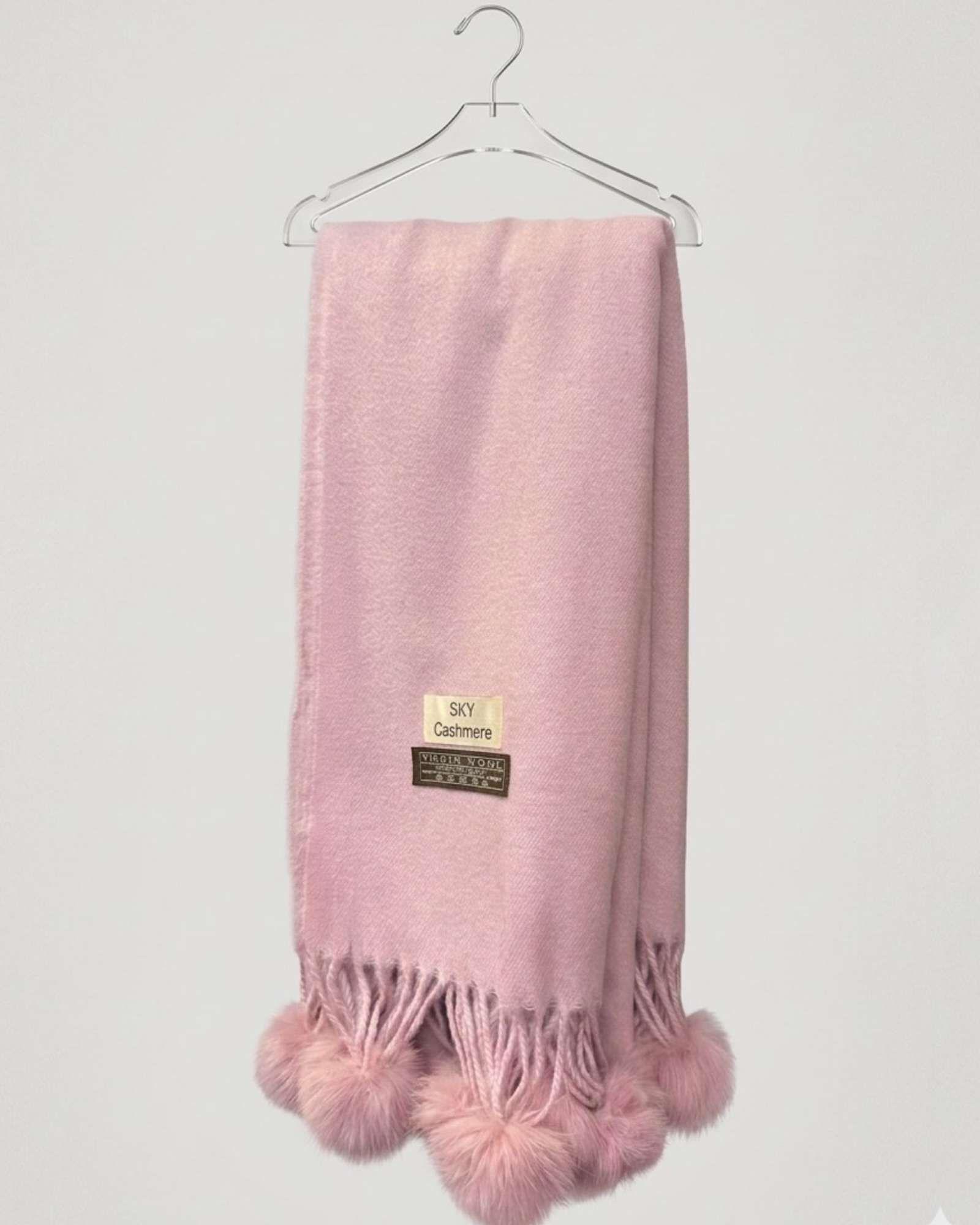 Bufanda Chalón Premium Con Pompones Tacto Cashmere01-3