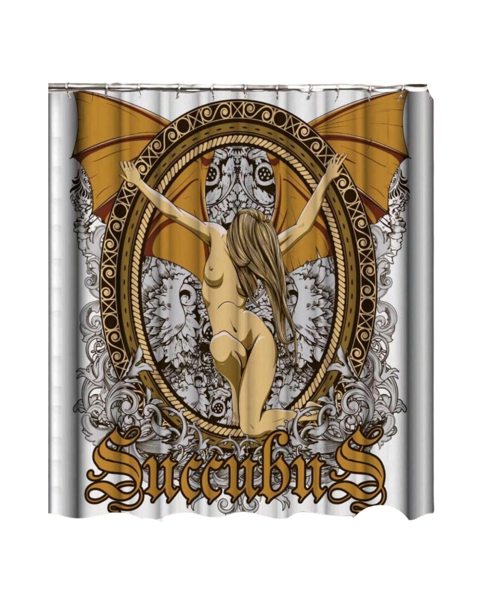 Juego de Cortina de Baño Tela Género + Forro Impermeable T34-4