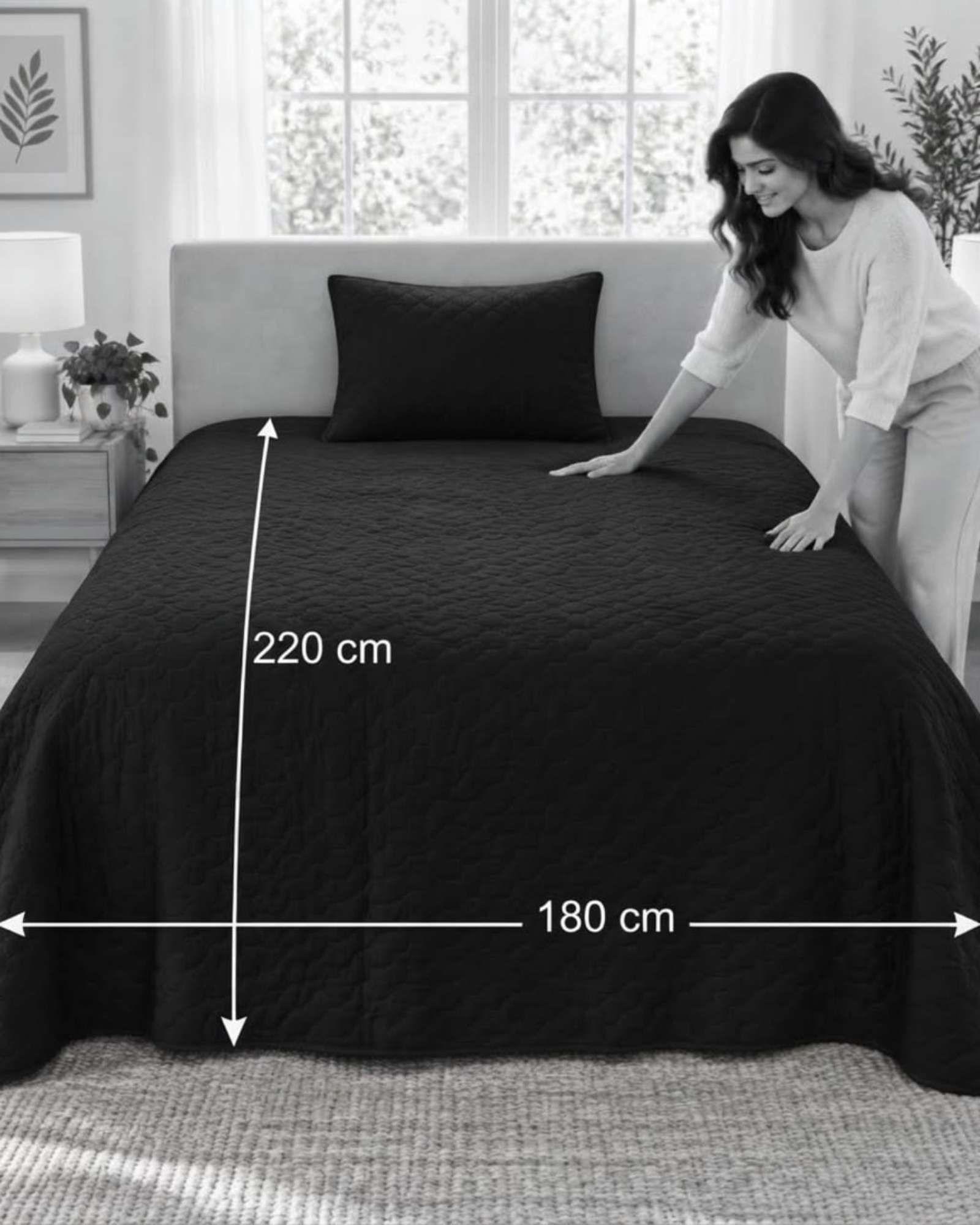 Cubrecama Quilt de Plaza y Media  Con Funda De Almohada C17-6
