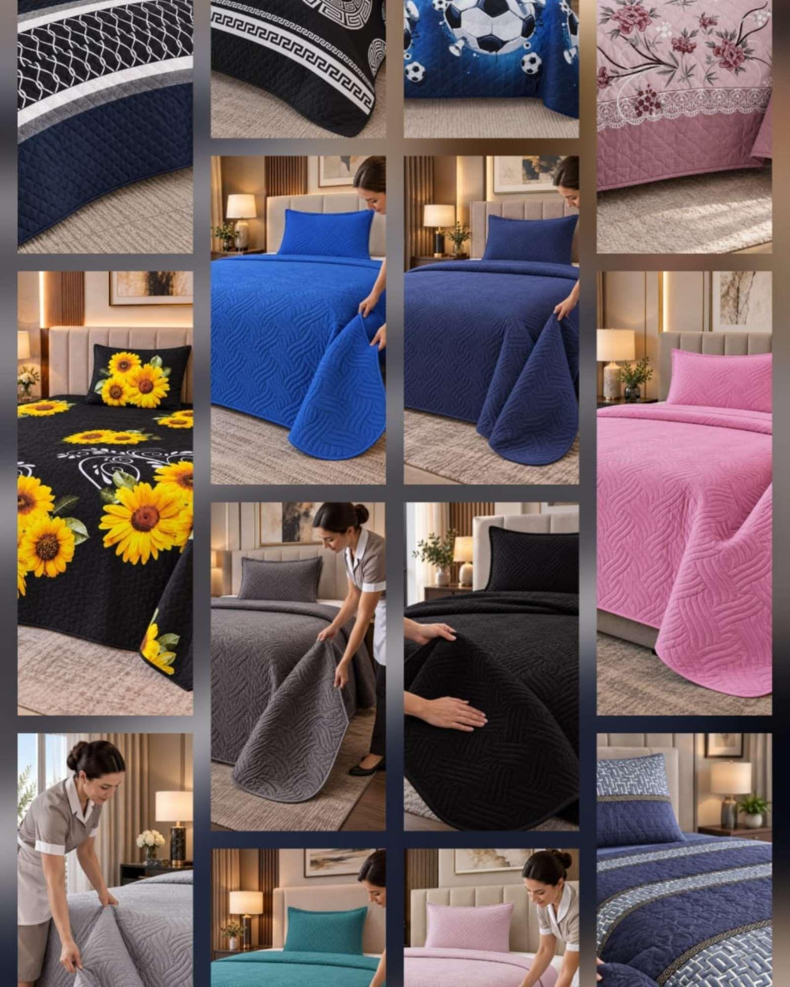 Cubrecama Quilt de Plaza y Media  Con Funda De Almohada C17-7