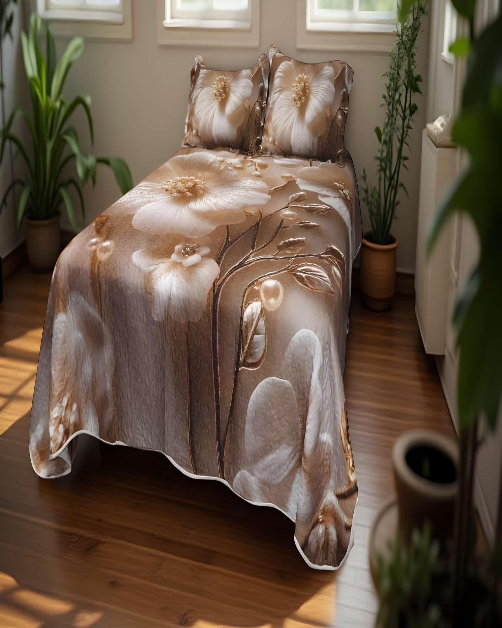 CUBRECAMA DELGADO DE VERANO 5D 2 PLAZAS 230 X 250 CM V05-3