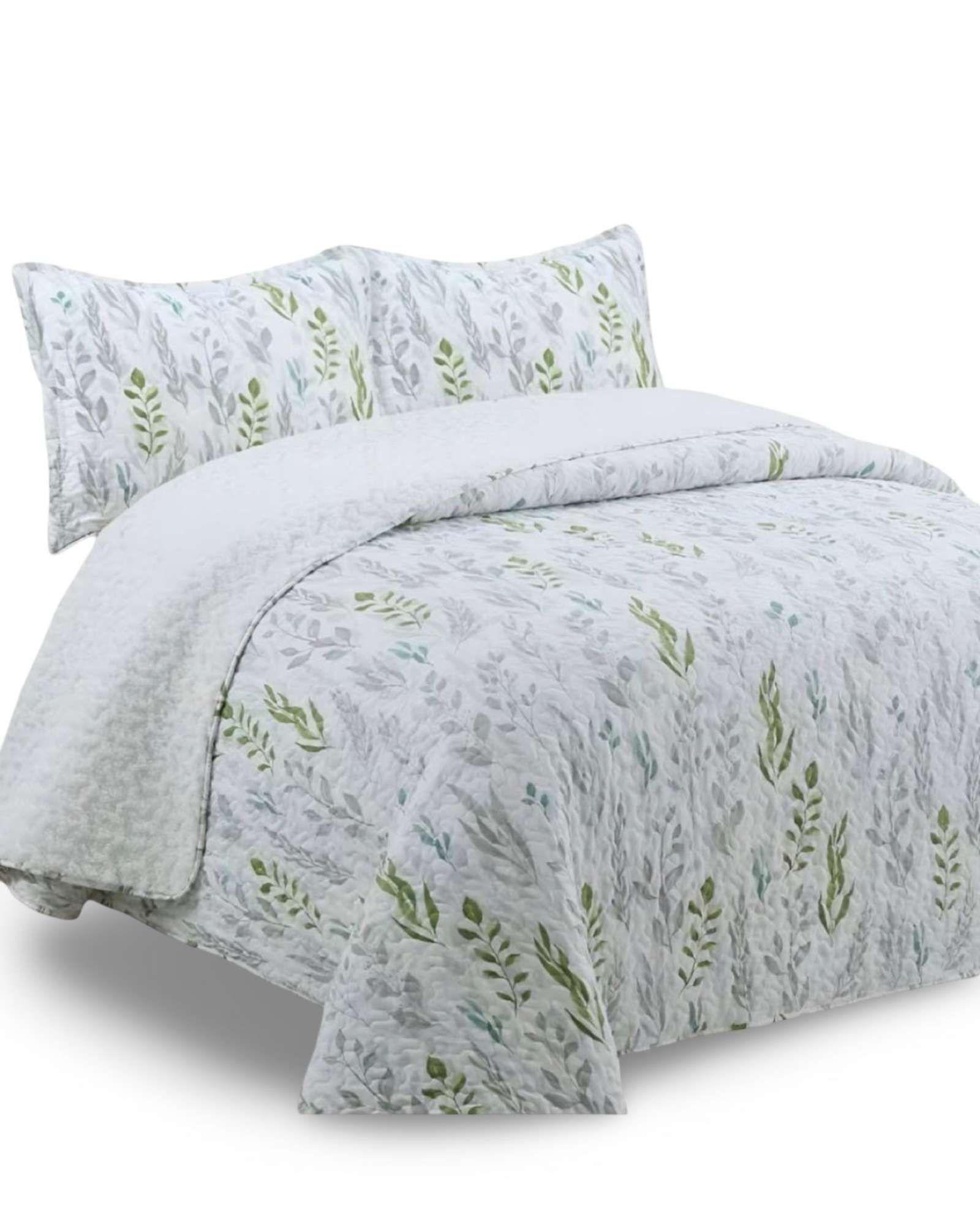 CUBRECAMA QUILT CON SHERPA 2 PLAZA 230 CM X 250 CM B30-4