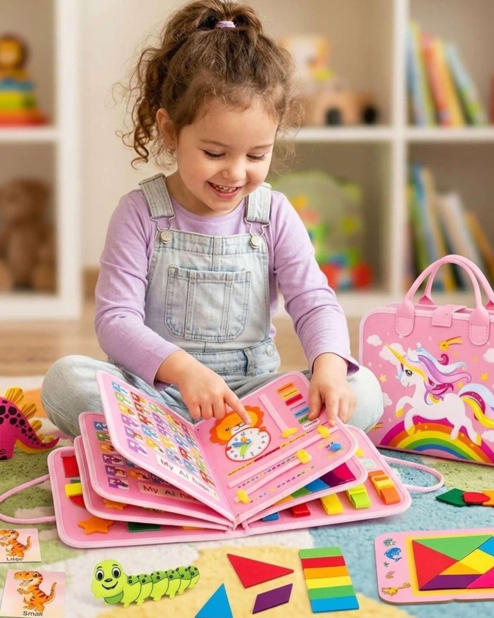 Libro Sensorial Montessori 3 en 1 Juguete Educativo Didáctico02-0