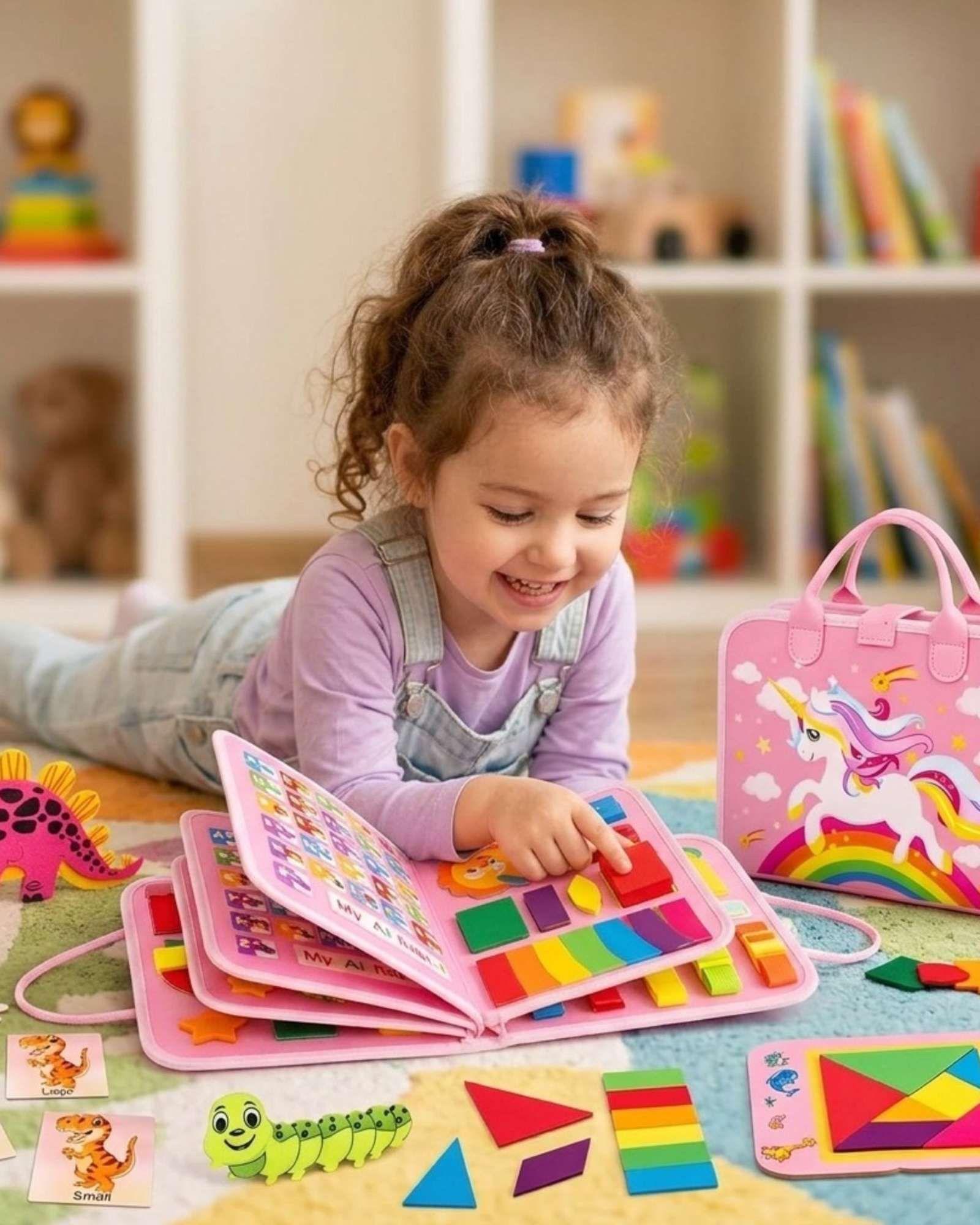 Libro Sensorial Montessori 3 en 1 Juguete Educativo Didáctico02-1
