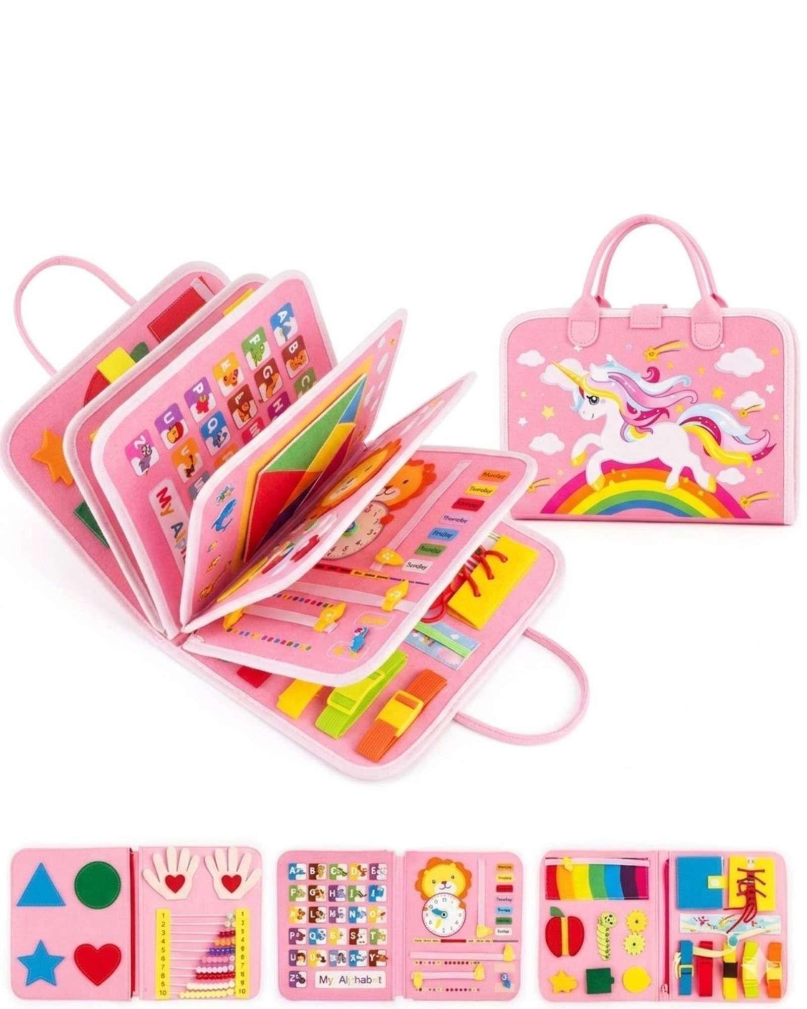 Libro Sensorial Montessori 3 en 1 Juguete Educativo Didáctico02-2