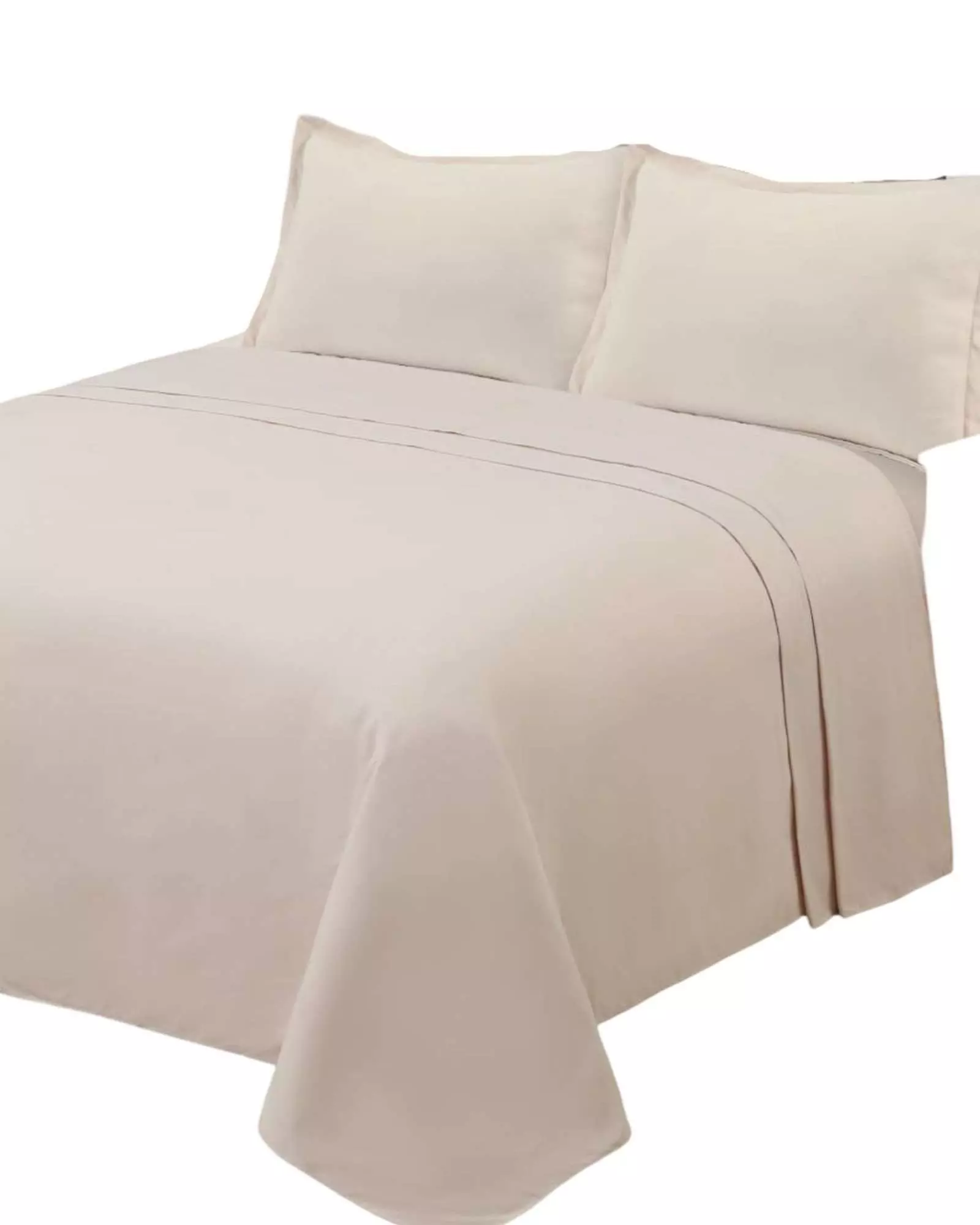 JUEGO DE SABANA DE GENERO 2 PLAZA BEIGE-0