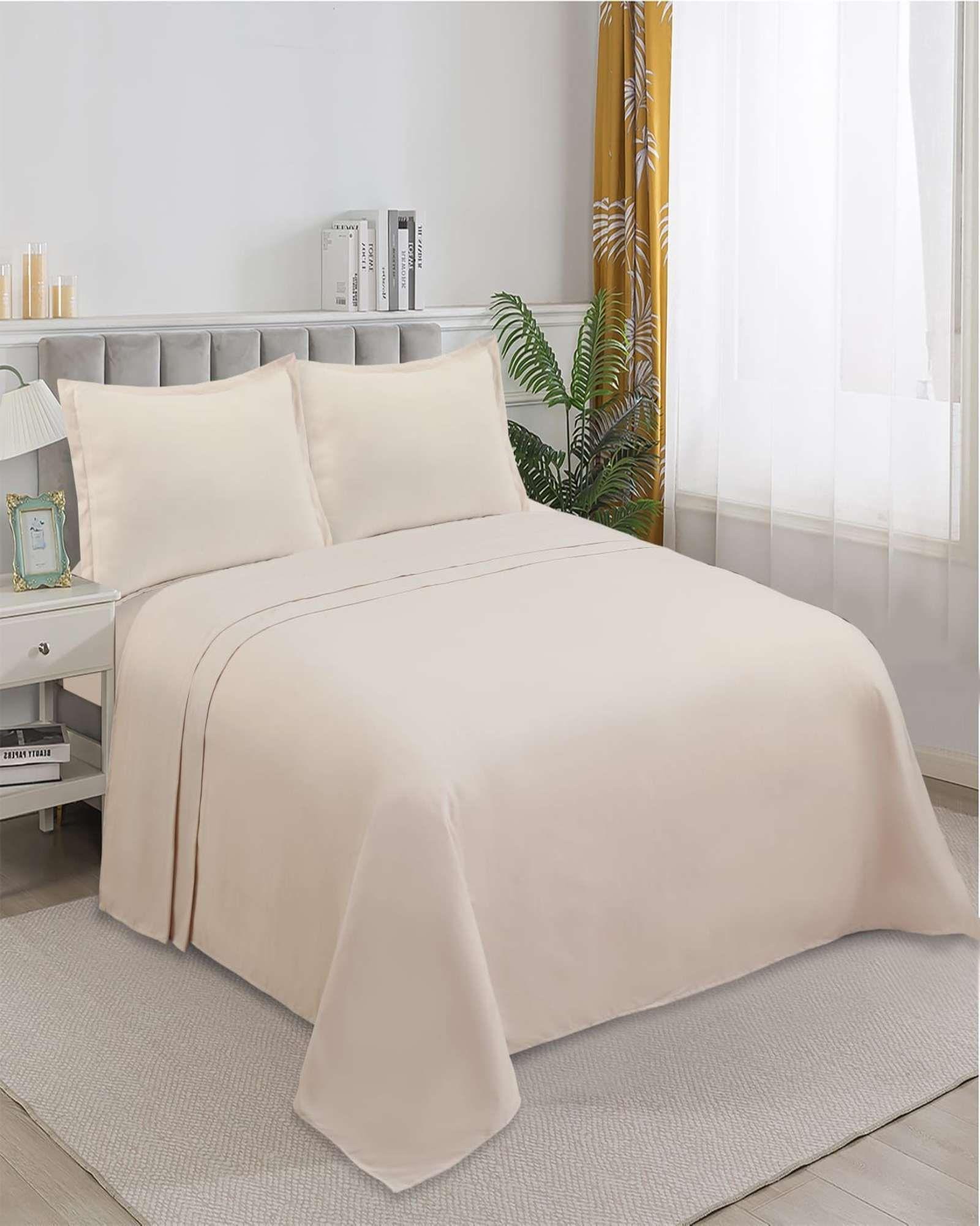 JUEGO DE SABANA DE GENERO 2 PLAZA BEIGE-3