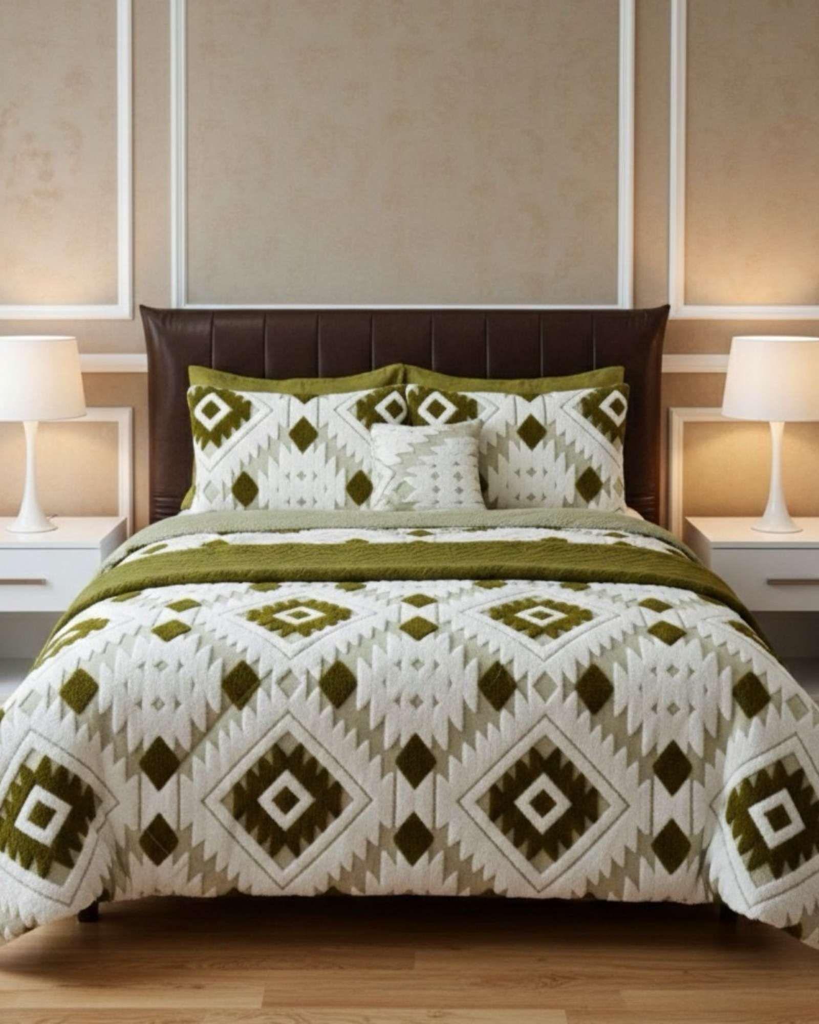 Cubrecama Chiporro Diseño jacquerd Suave y Abrigador King-2