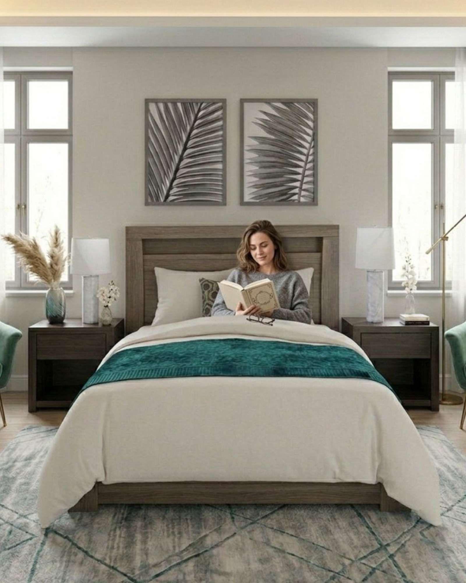 Piecera de Cama Premium Textura Soft y Calidez 90x210 cm A4-3