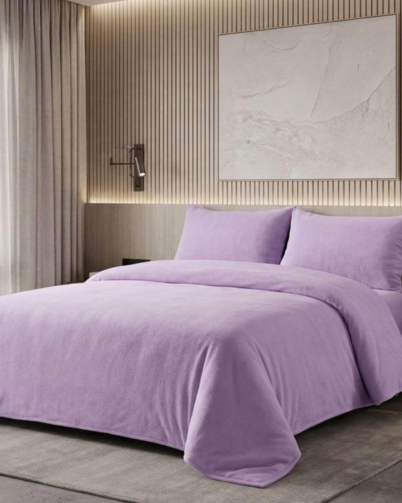 Set de Sábanas de Polar Invierno Térmicas Suavidad Premium King A07-2