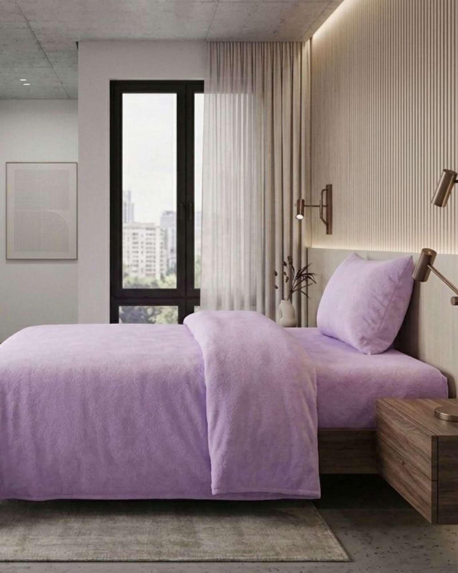 Set de Sábanas de Polar Invierno Térmicas Suavidad Premium King A07-4